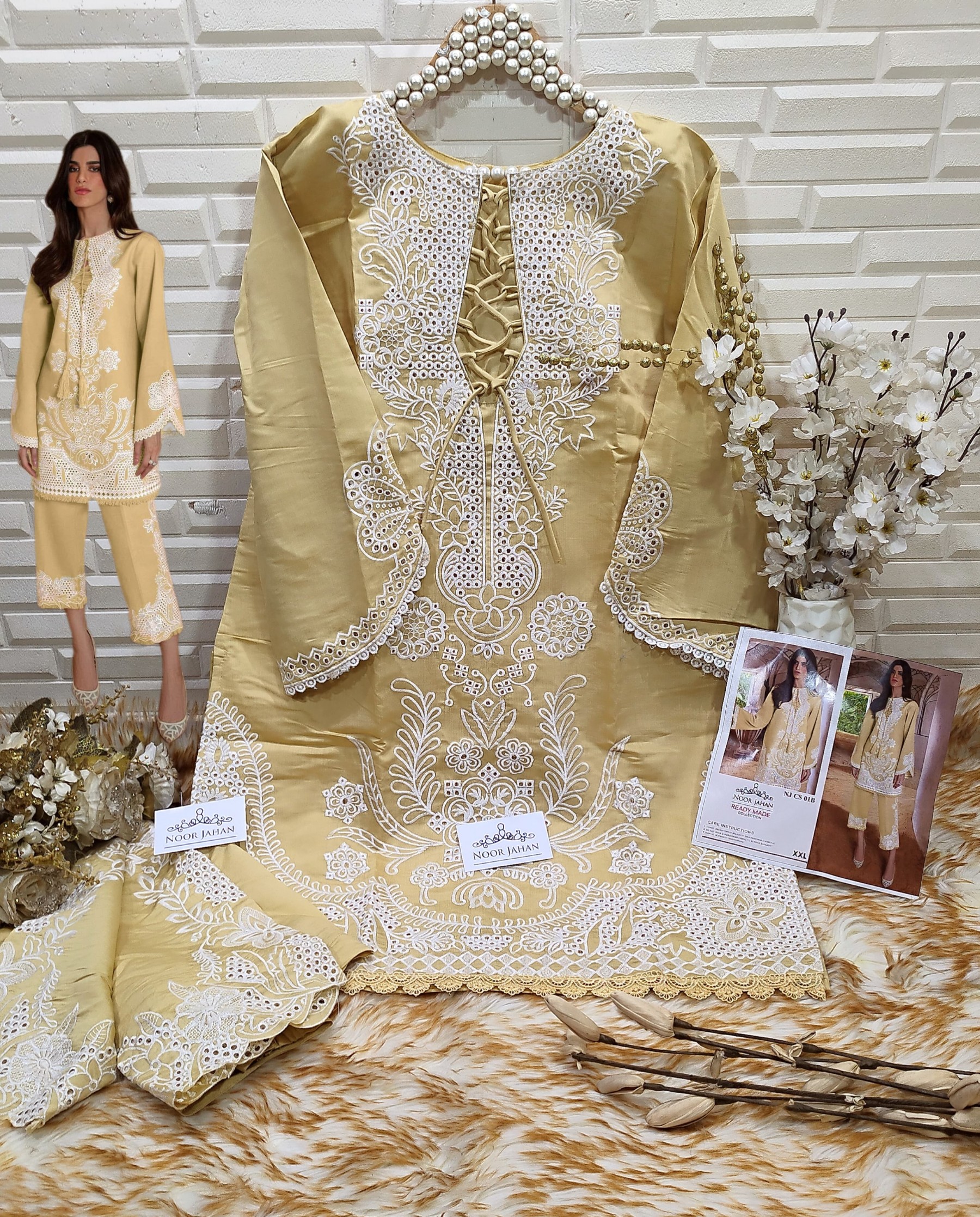 NOOR JAHAN NJ CS 01 B READYMADE COLLECTION PAKISTANI SUITS MANUFACTURER