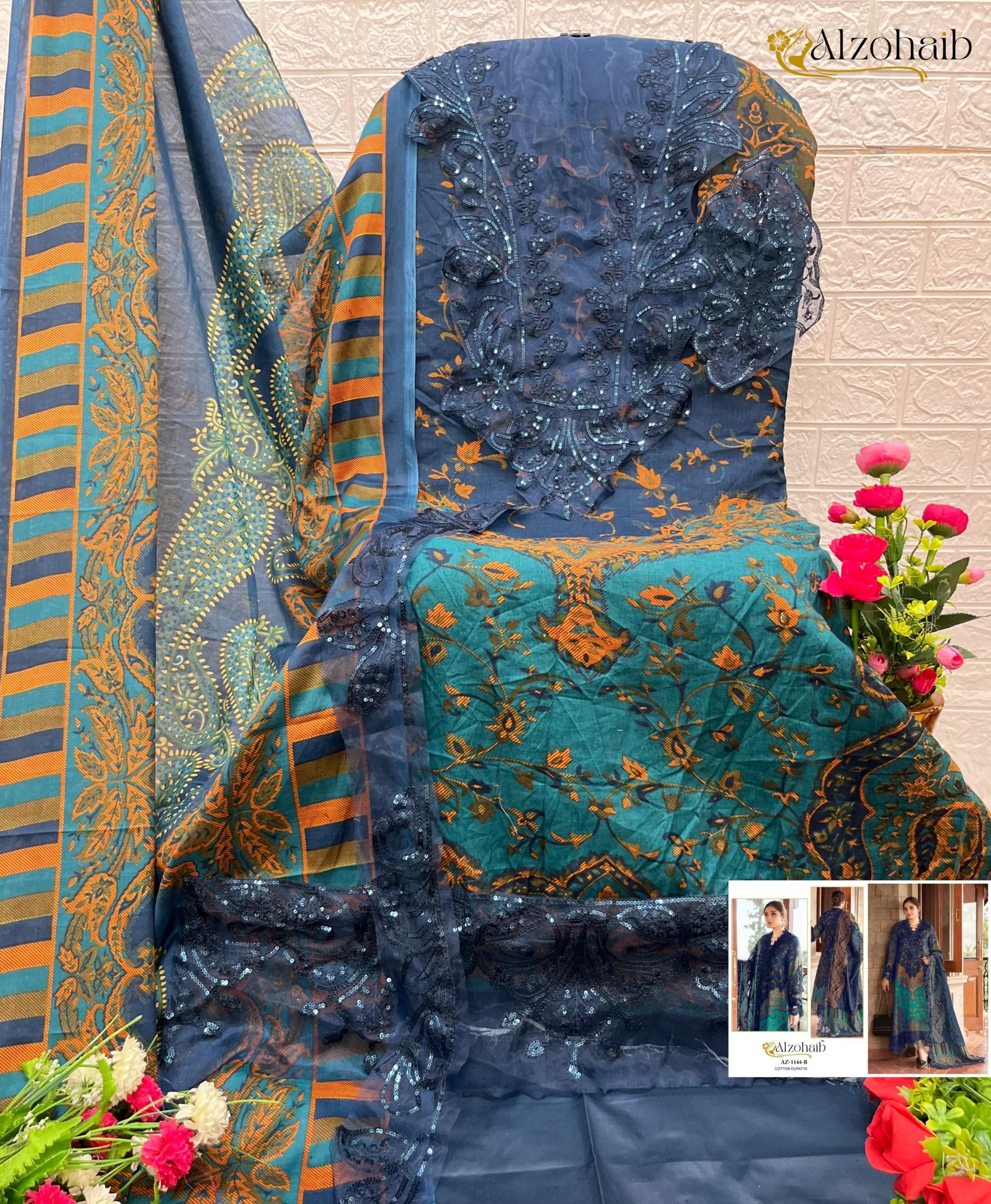 ALZOHAIB AZ 1144 SALWAR SUITS BEST DESIGN