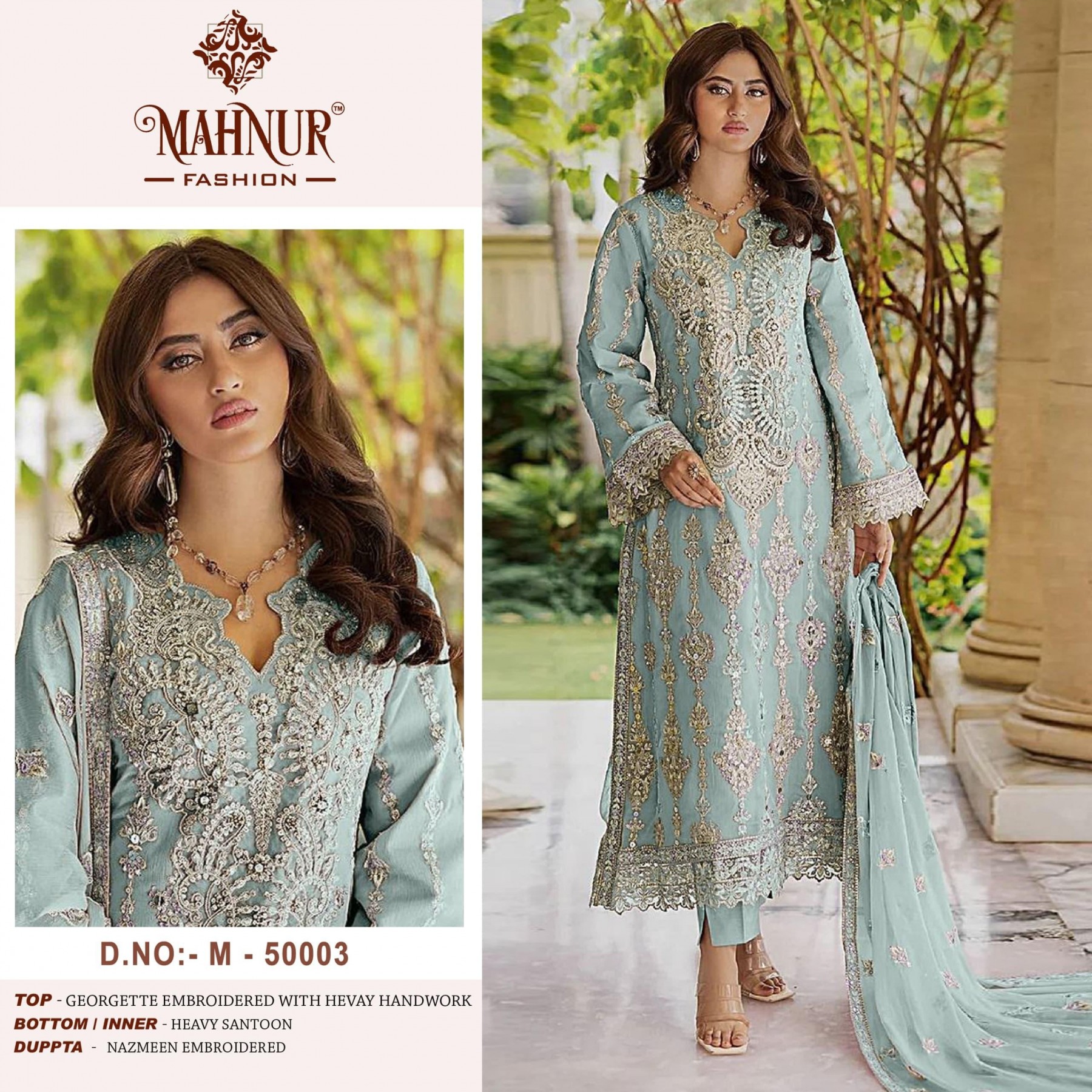 MAHNUR FASHION 50003 LATEST SALWAR SUITS IN SURAT