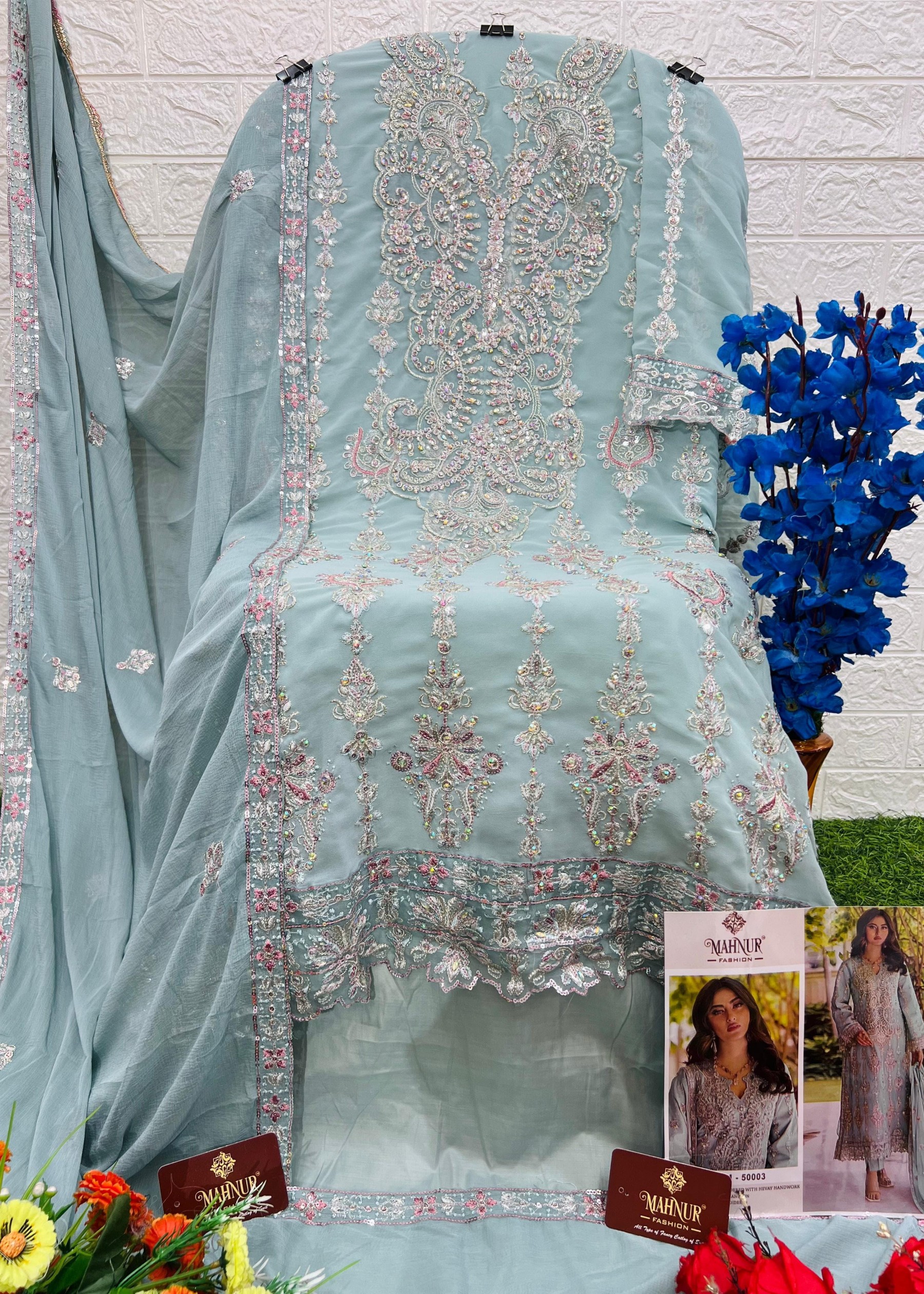 MAHNUR FASHION 50003 LATEST SALWAR SUITS IN SURAT