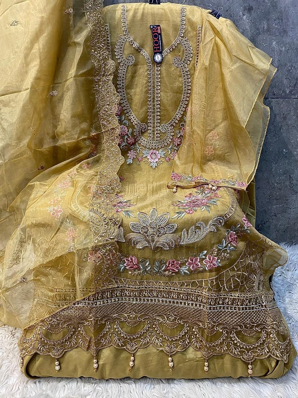HOOR TEX QR 53 PAKISTANI SUITS WHOLESALE DEALER