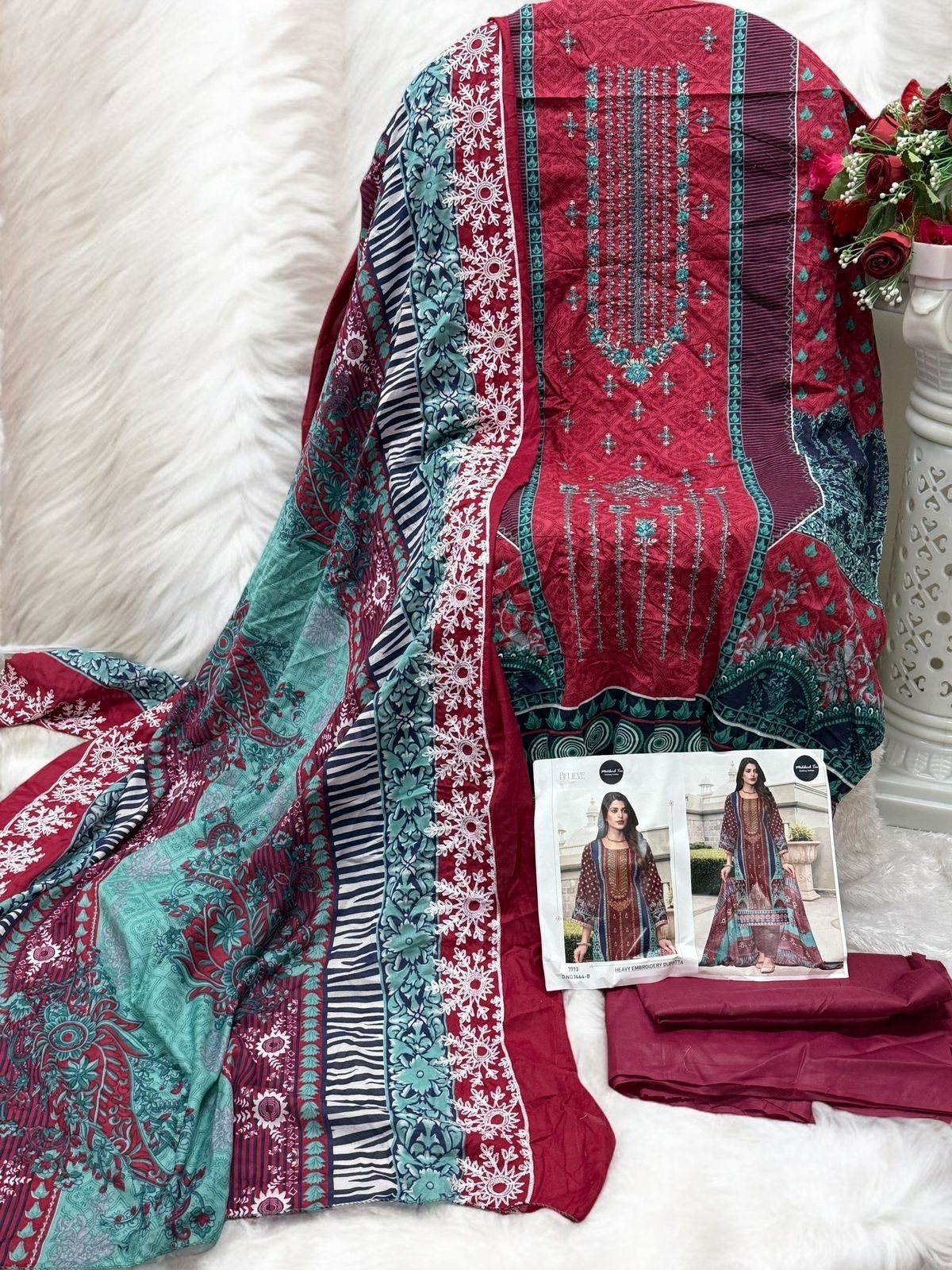 MEHBOOB TEX 1444 AB PURE COTTON PAKISTANI SUITS