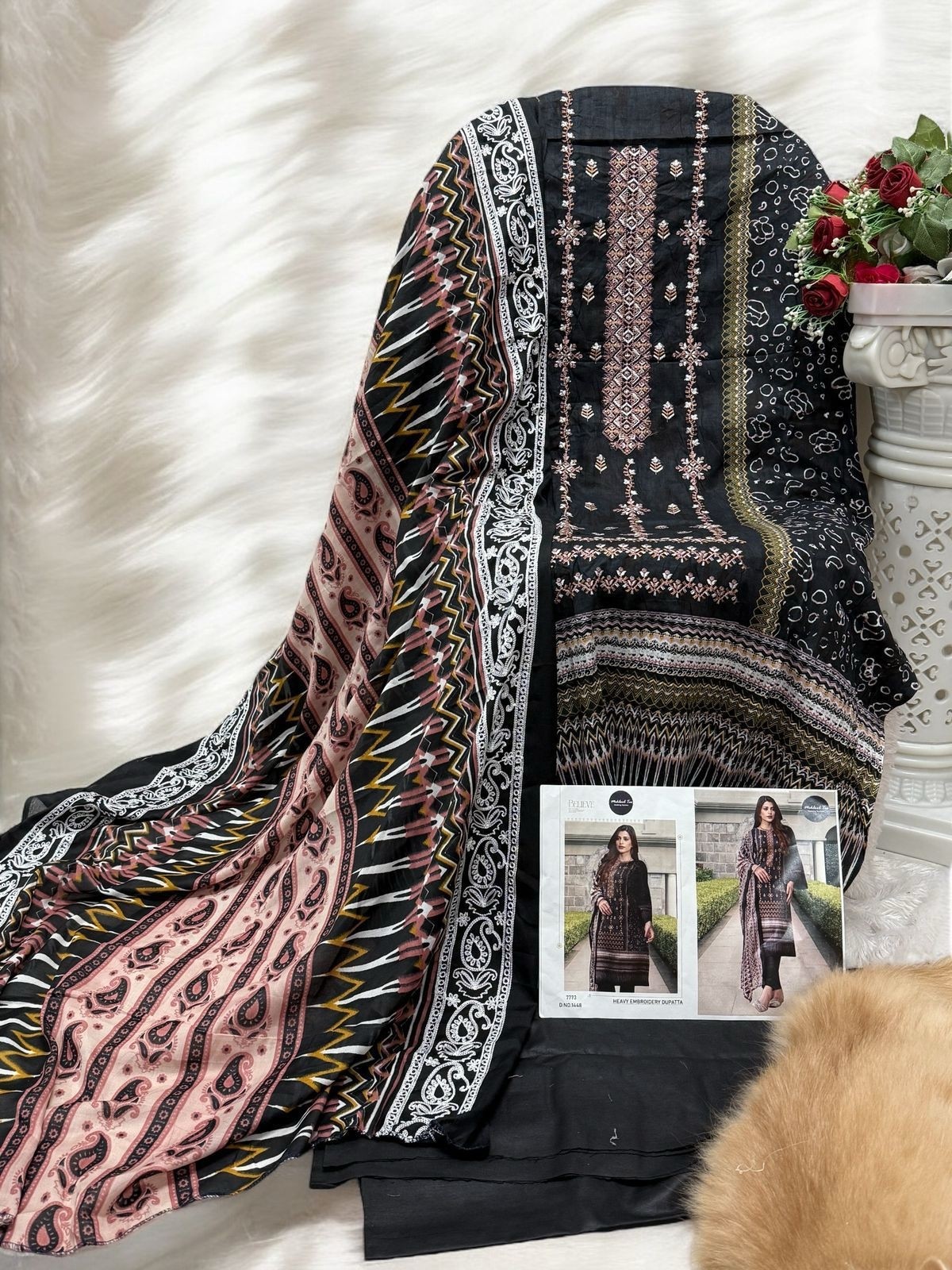 MEHBOOB TEX 1446 1448 PURE COTTON PAKISTANI SUITS WHOLESALE