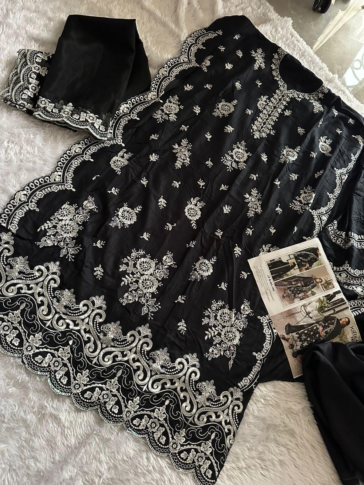 JOHRA TEX JT 150 BLACK PAKISTANI SUITS