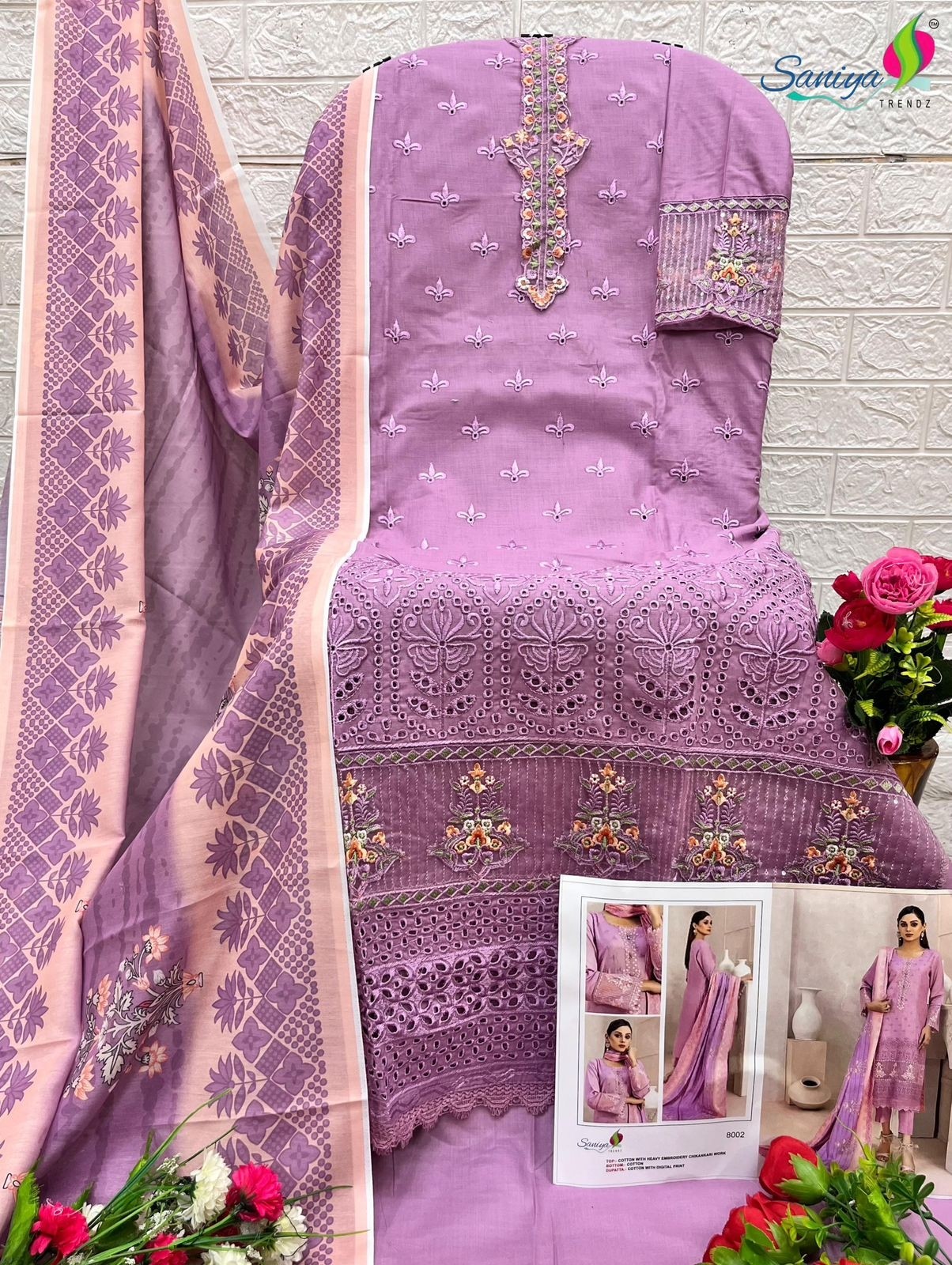 SANIYA TRENDZ 8001 8002 8003 8004 8005 RANG RASIYA VOL 8 PAKISTANI SUITS SINGLE PIECE