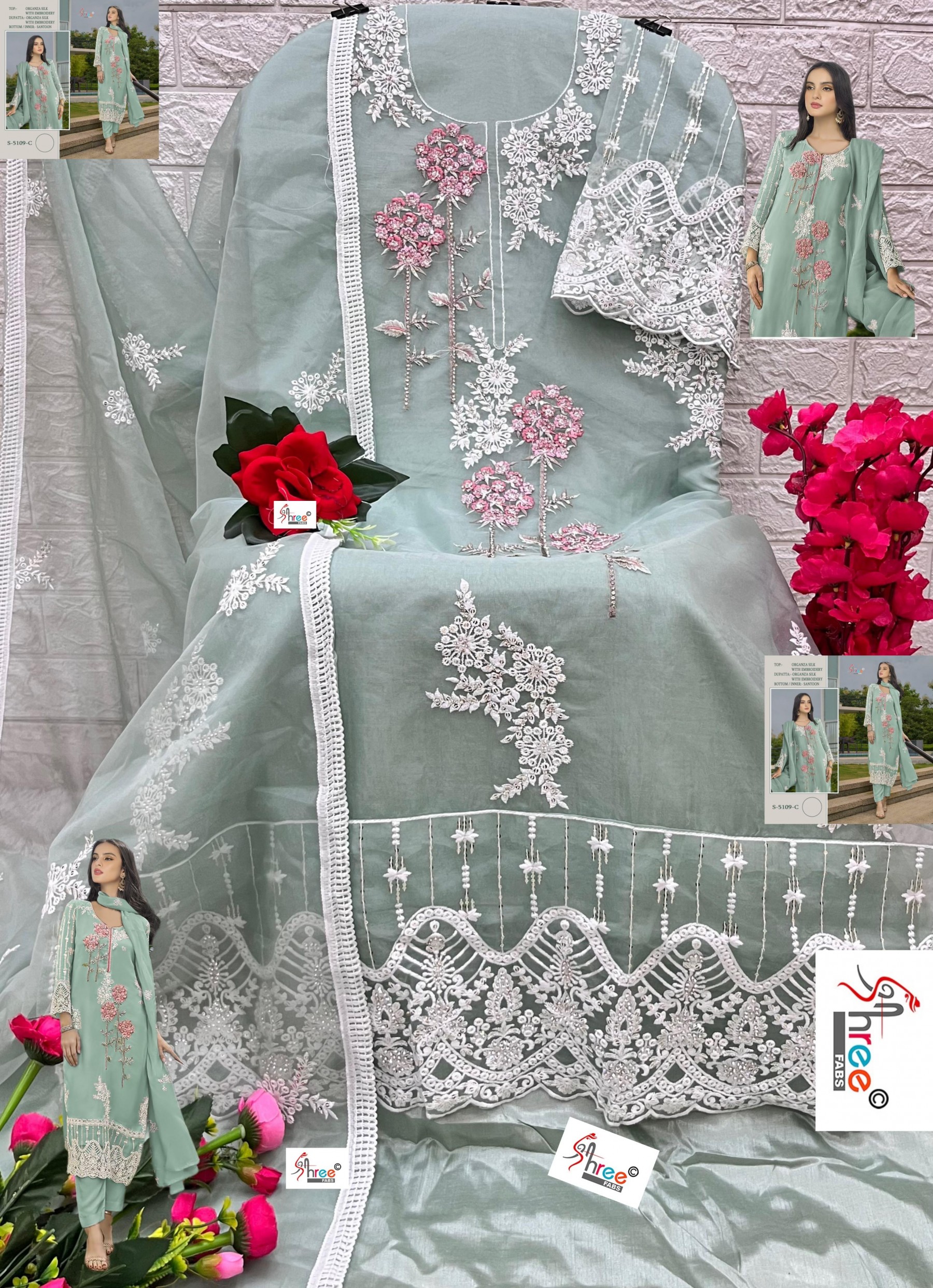 SHREE FABS K 5109 C HIT DESIGNS PAKISTANI SUITS 2025