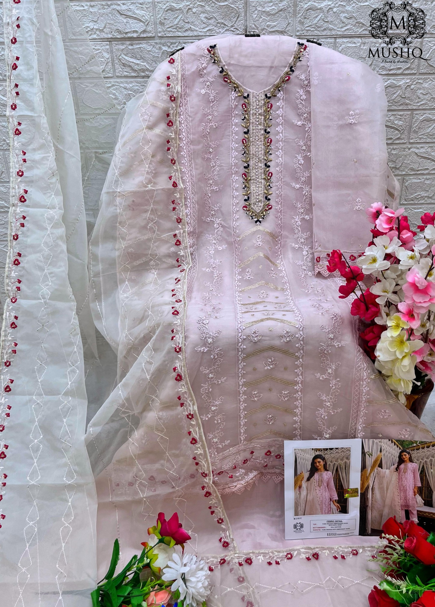 MUSHQ M 316 C LATEST PAKISTANI SUITS IN SURAT