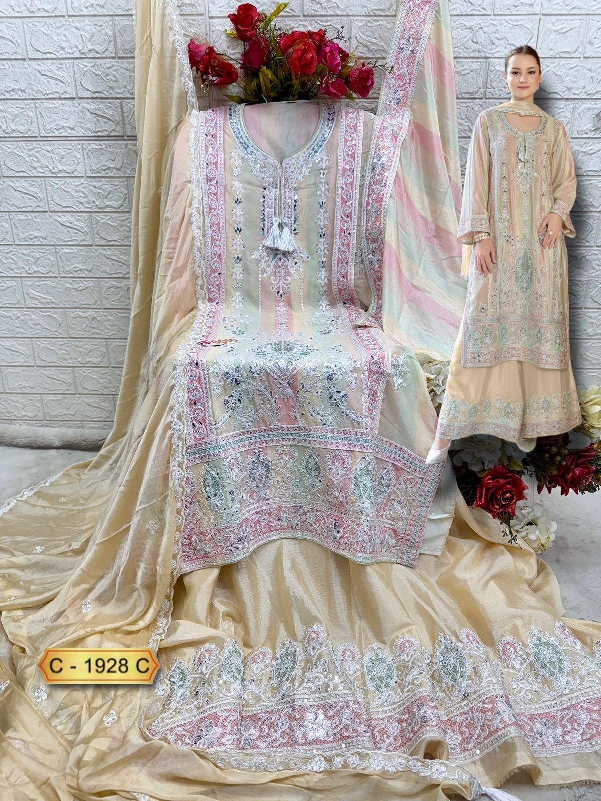 FEPIC ROSEMEEN C 1928 C PARTYWEAR PAKISTANI SUITS ONLINE SHOPPING