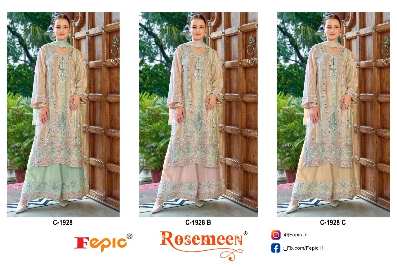 FEPIC ROSEMEEN C 1928 B PARTYWEAR PAKISTANI SUITS ONLINE