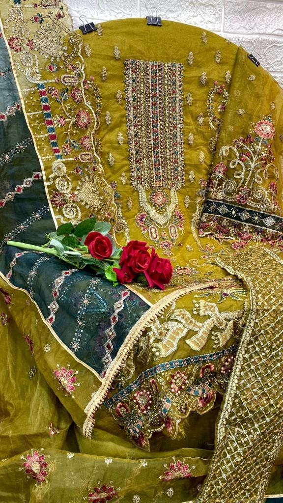 MUSHQ M 189 PAKISTANI SALWAR SUITS