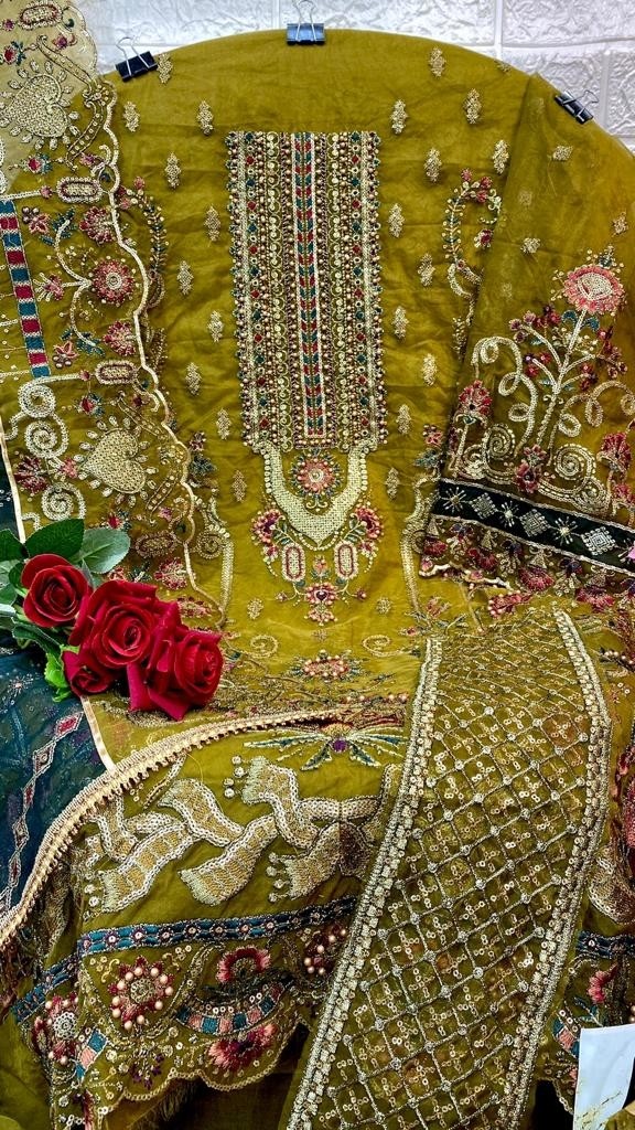MUSHQ M 189 PAKISTANI SALWAR SUITS