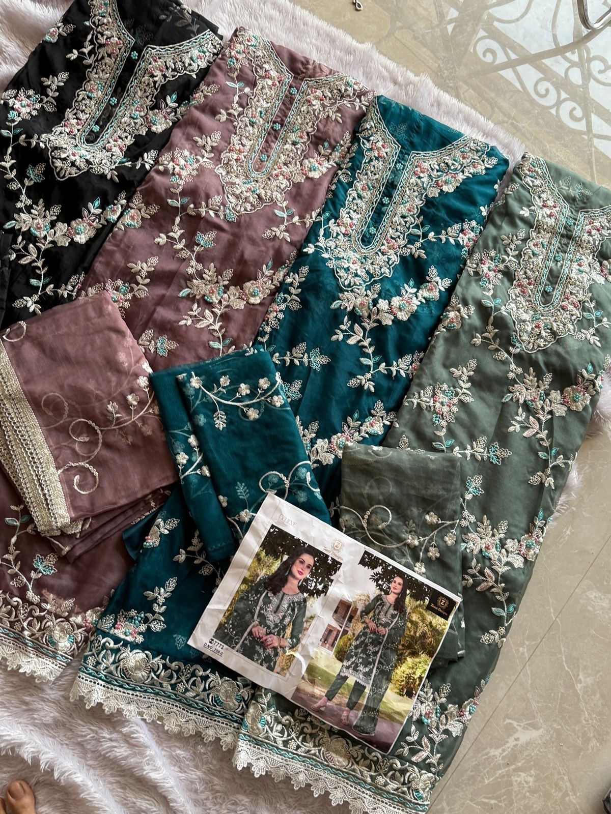 ZIAAZ DESIGNS 758 B LATEST DESIGNS SALWAR SUITS