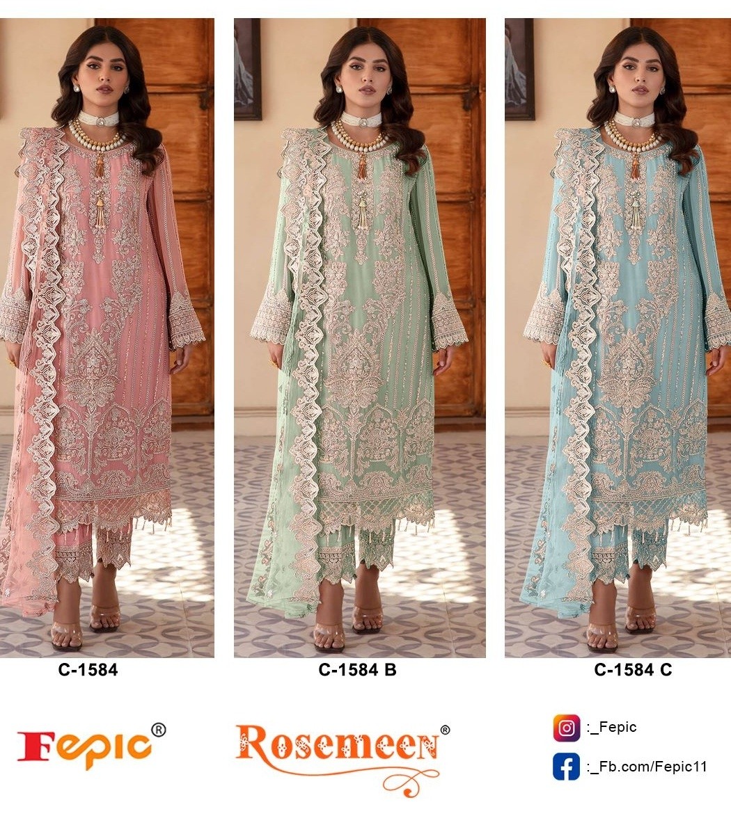 FEPIC ROSEMEEN C 1584 ABC PAKISTANI SALWAR SUITS ONLINE