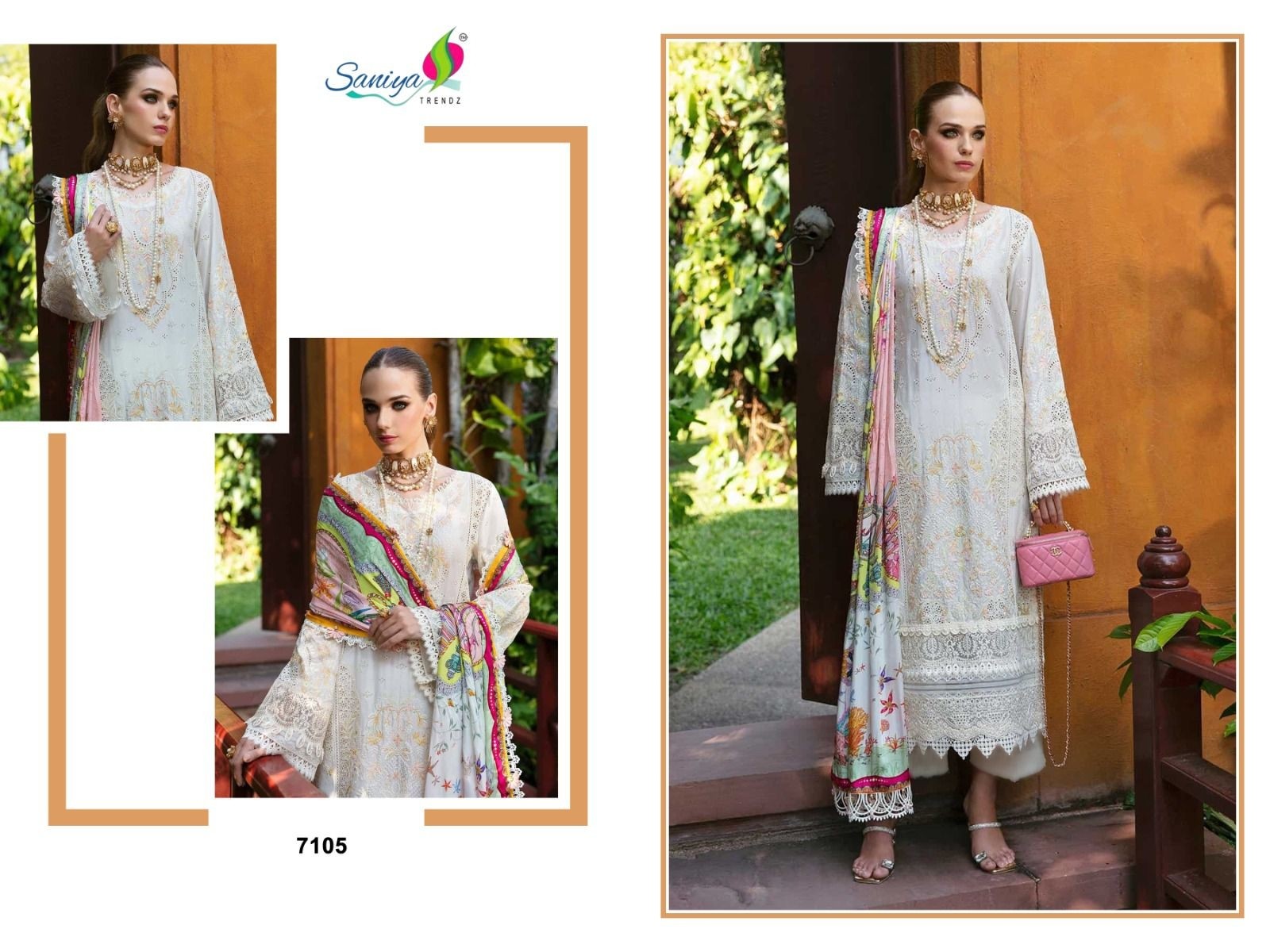 SANIYA TRENDZ 7105 SALWAR SUITS WHOLESALE