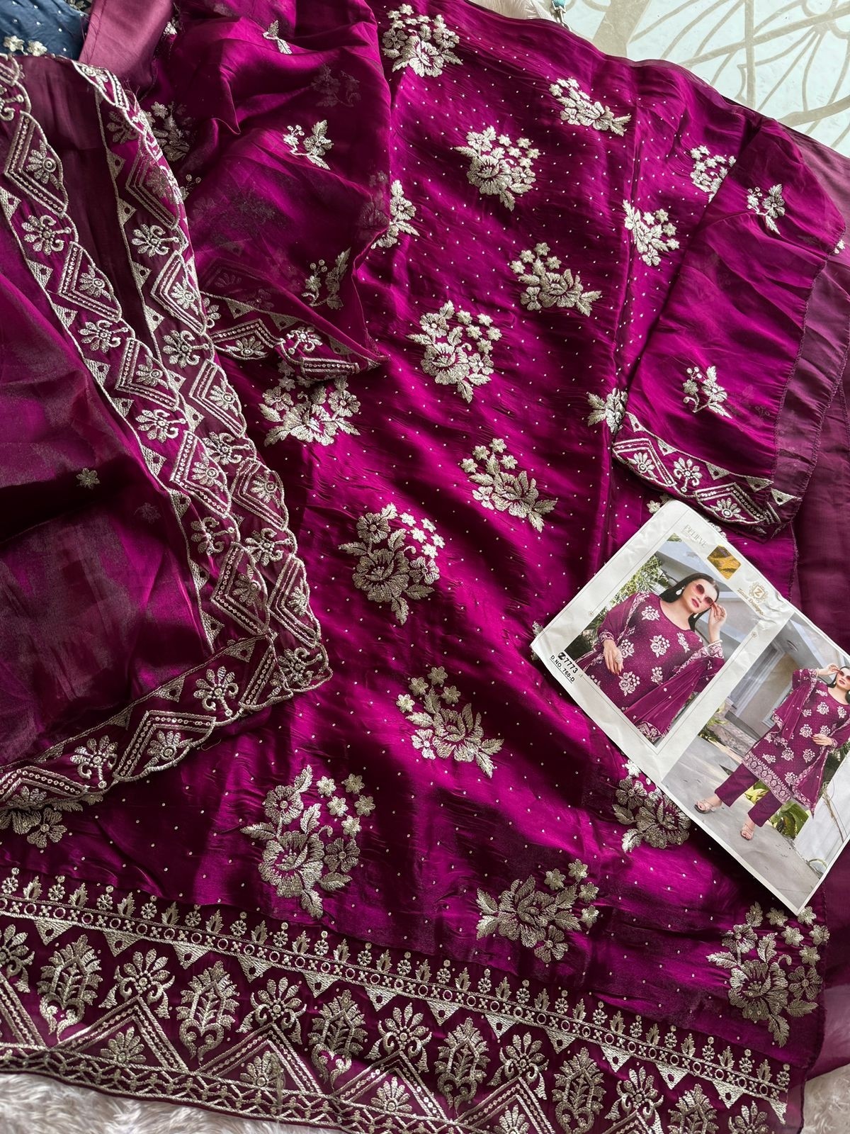 ZIAAZ DESIGNS 760 D PAKISTANI SALWAR SUITS WHOLESALE PRICE