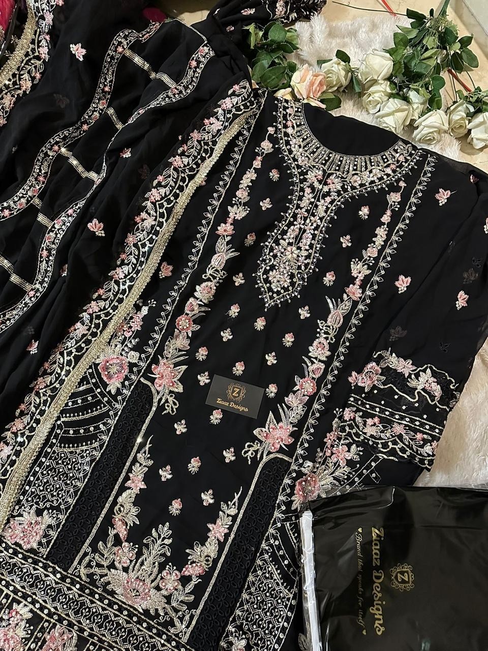 ZIAAZ DESIGNS 489 PAKISTANI DRESSES WHOLESALE SHOPPING