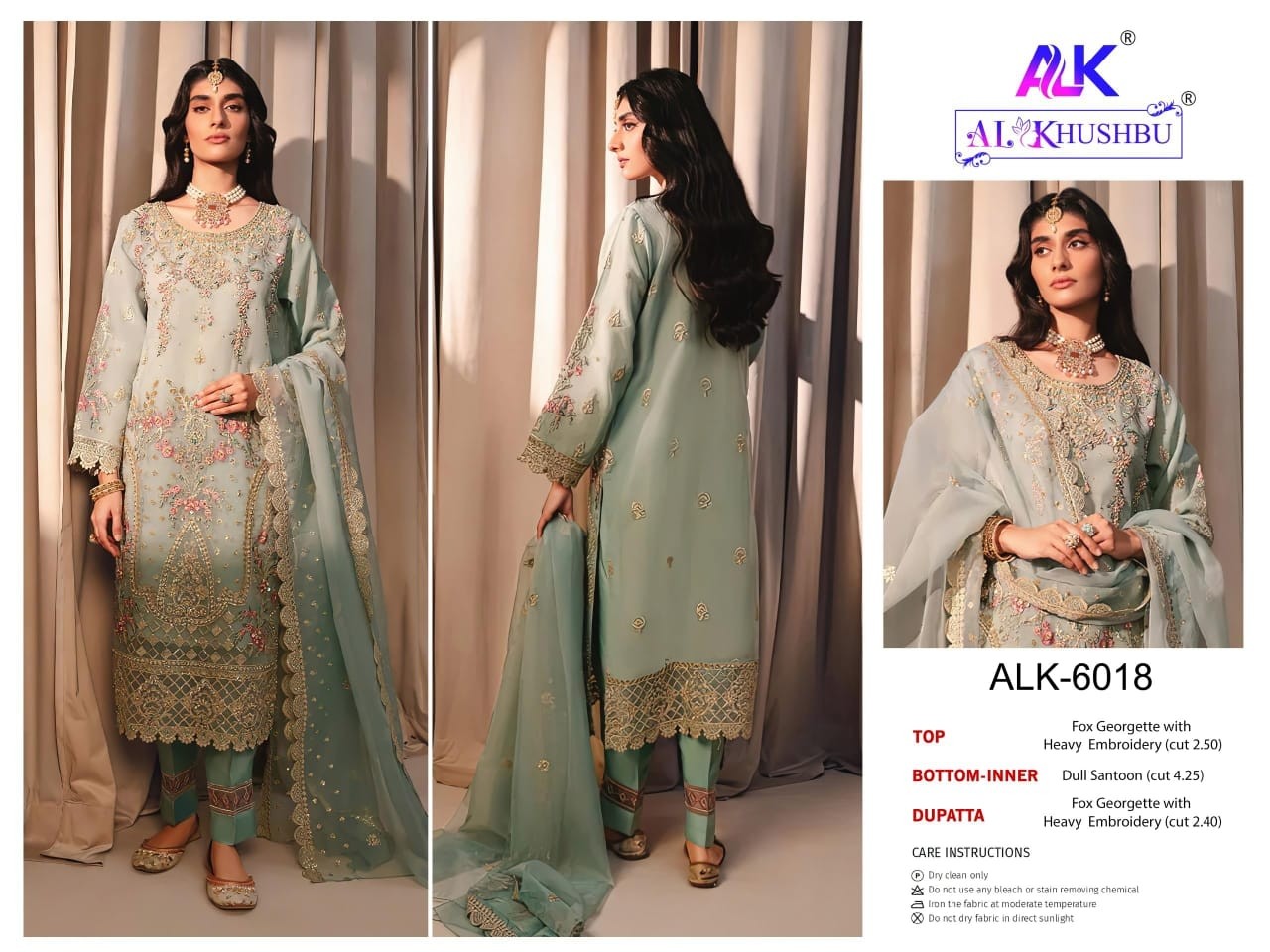 AL KHUSHBU ALK 6018 6019 6020 AFIFA VOL 3 PAKISTANI DRESSES MANUFACTURER