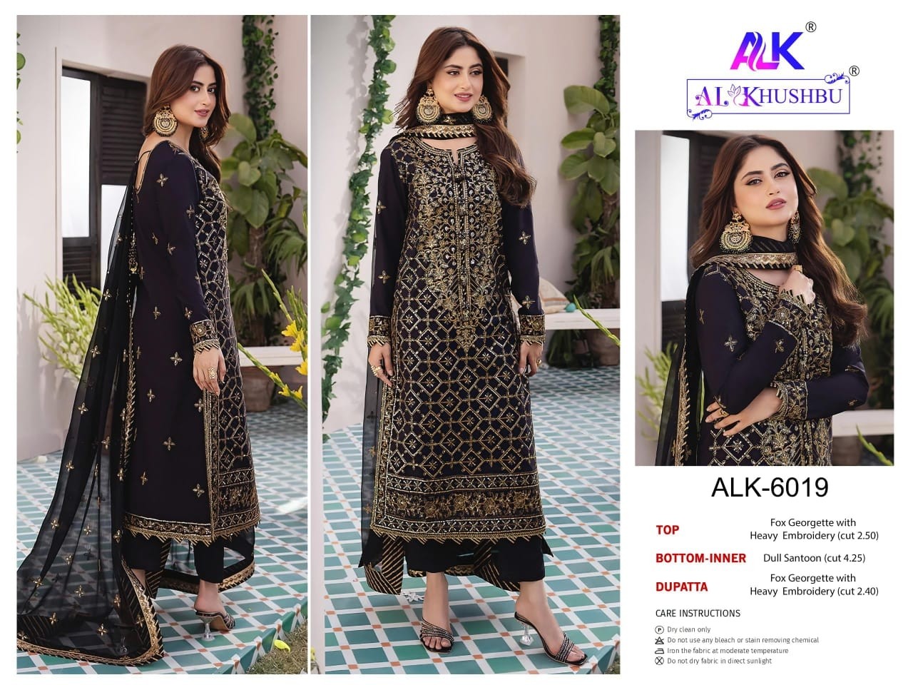 AL KHUSHBU ALK 6018 6019 6020 AFIFA VOL 3 PAKISTANI DRESSES MANUFACTURER