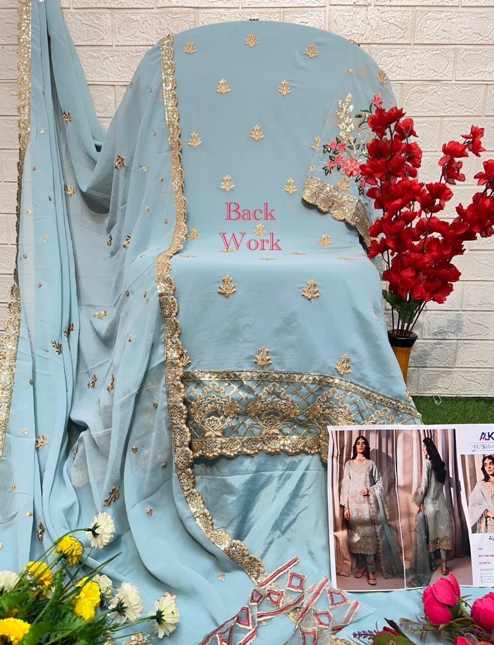 AL KHUSHBU ALK 6018 6019 6020 AFIFA VOL 3 PAKISTANI DRESSES MANUFACTURER