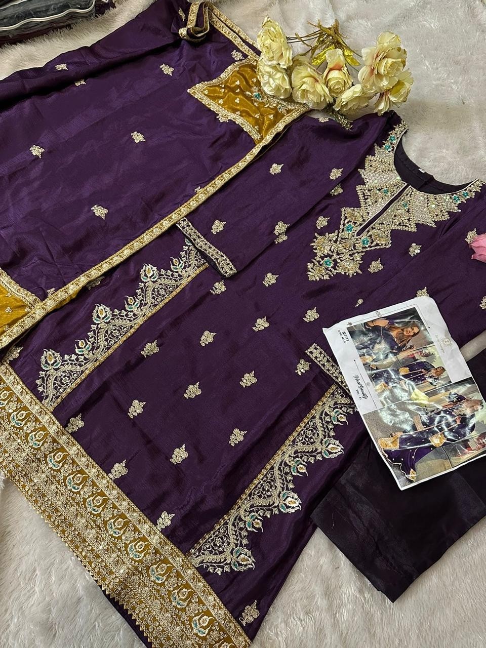 ZIAAZ DESIGNS 443 D PAKISTANI SUITS WHOLESALE SINGLE PIECE IN INDIA