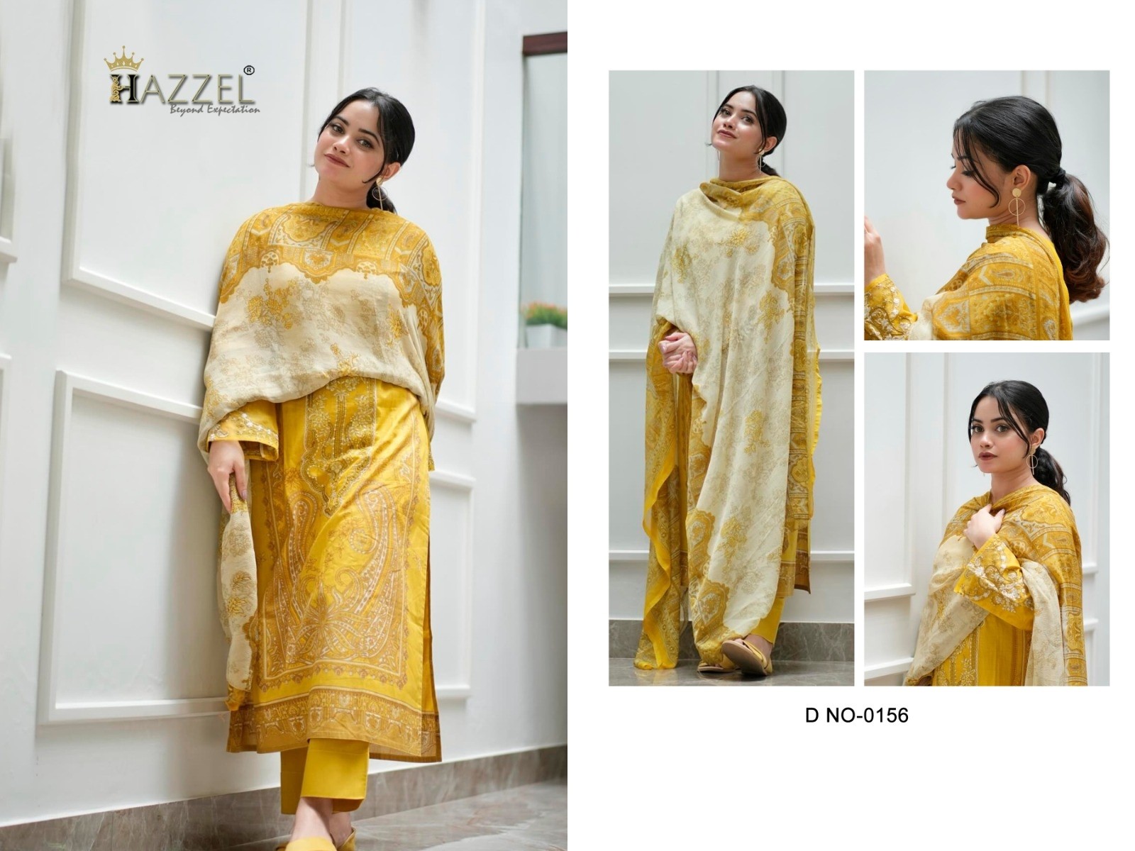 HAZZEL 0156 M PRINT VOL 3 HIT COTTON PAKISTANI SUITS 