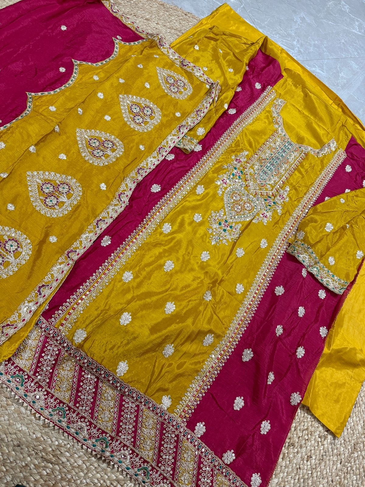 ZIAAZ DESIGNS 490 B LATEST PAKISTANI DRESSES YELLOW