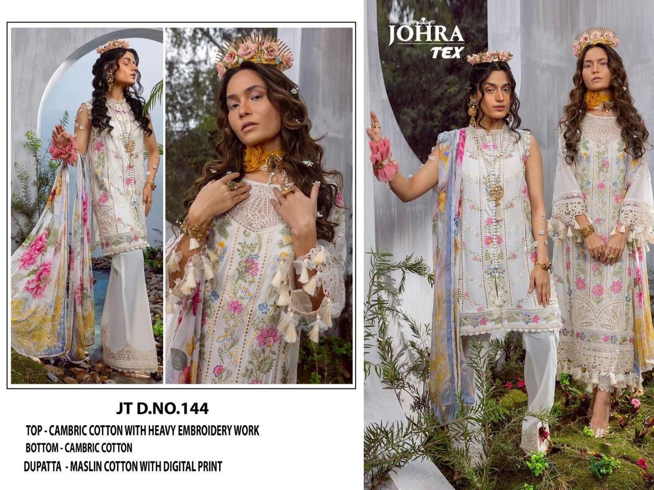 JOHRA TEX JT 144 DEALER PAKISTANI DRESSES SINGLE ONLINE