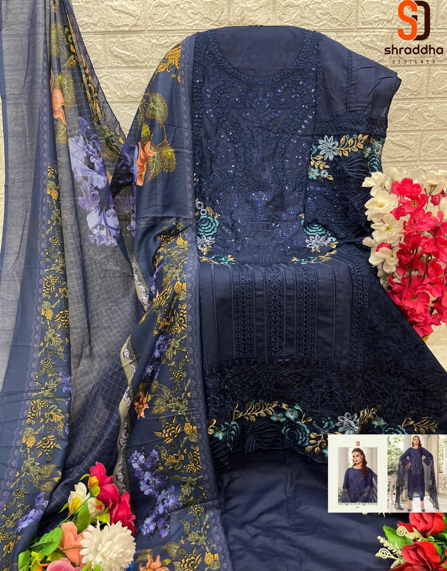 SHRADDHA DESIGNER 2005 2006 MARIA B NX VOL 2 PURE COTTON PAKISTANI DRESSES