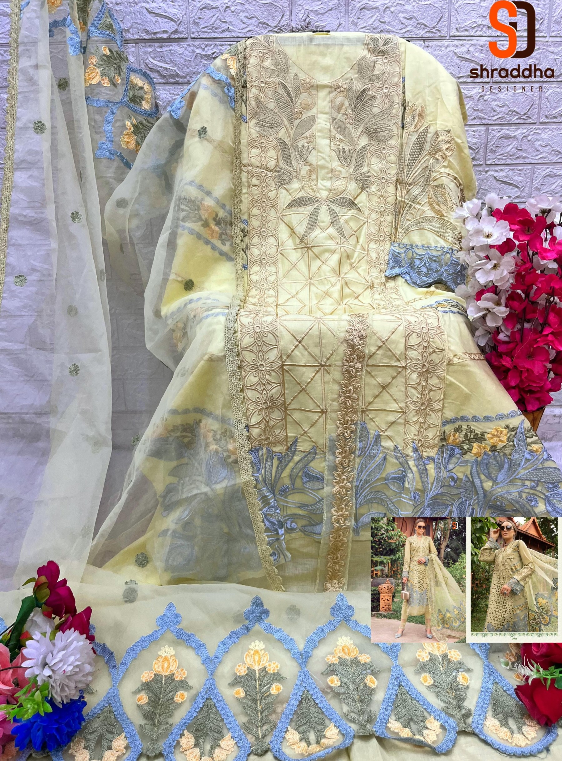 SHRADDHA DESIGNER 2005 2006 MARIA B NX VOL 2 PURE COTTON PAKISTANI DRESSES
