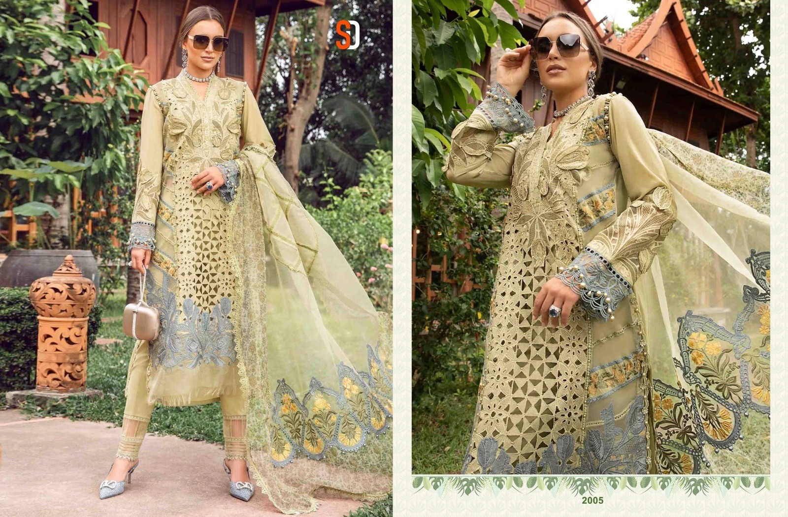 SHRADDHA DESIGNER 2005 2006 MARIA B NX VOL 2 PURE COTTON PAKISTANI DRESSES