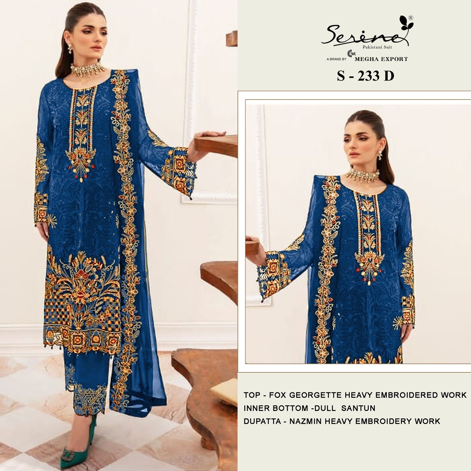 SERINE S 233 D PARTYWEAR SALWAR SUITS IN SURAT
