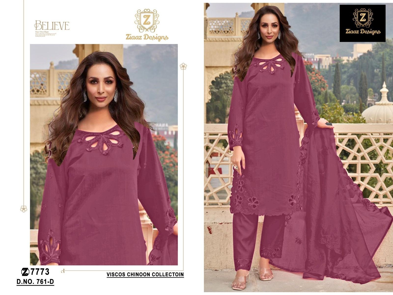 ZIAAZ DESIGNS 761 D HANDWORK PAKISTANI SUITS IN SURAT