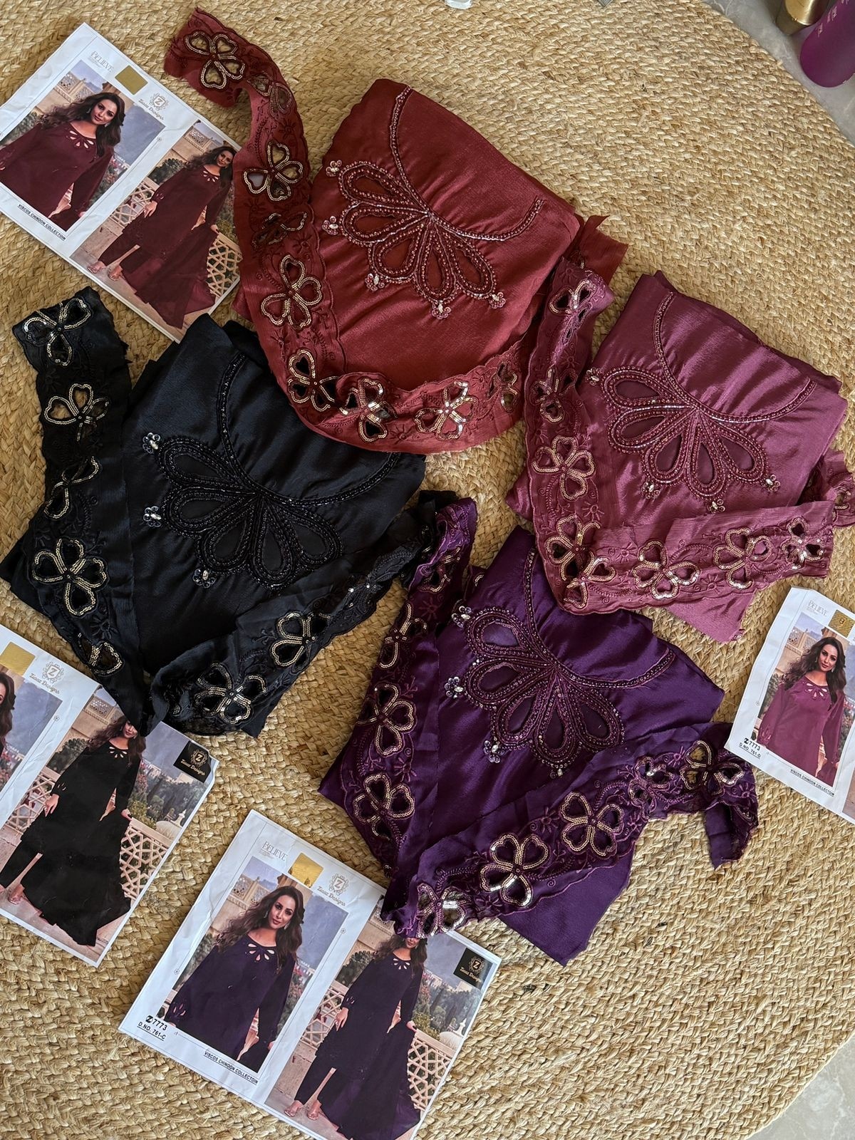 ZIAAZ DESIGNS 761 A CHINON HANDWORK PAKISTANI SUITS