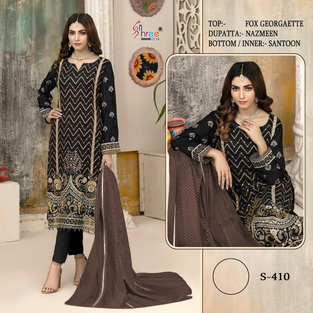 SHREE FABS S 410 WHOLESALE PAKISTANI SUITS