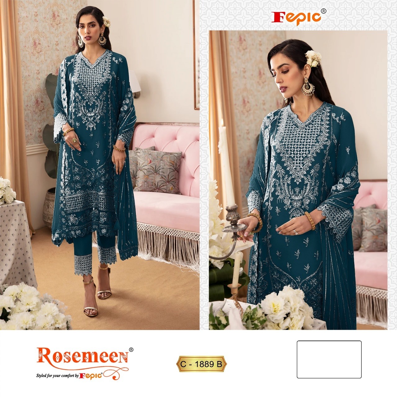 FEPIC ROSEMEEN 1889 B LATEST PAKISTANI SUITS