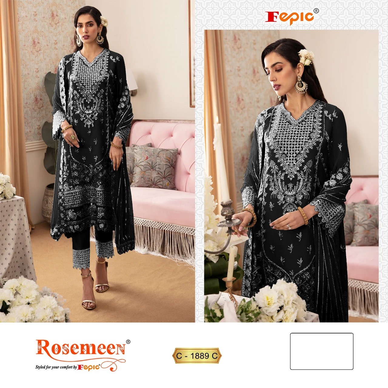 FEPIC ROSEMEEN 1889 C LATEST PAKISTANI SUITS ONLINE
