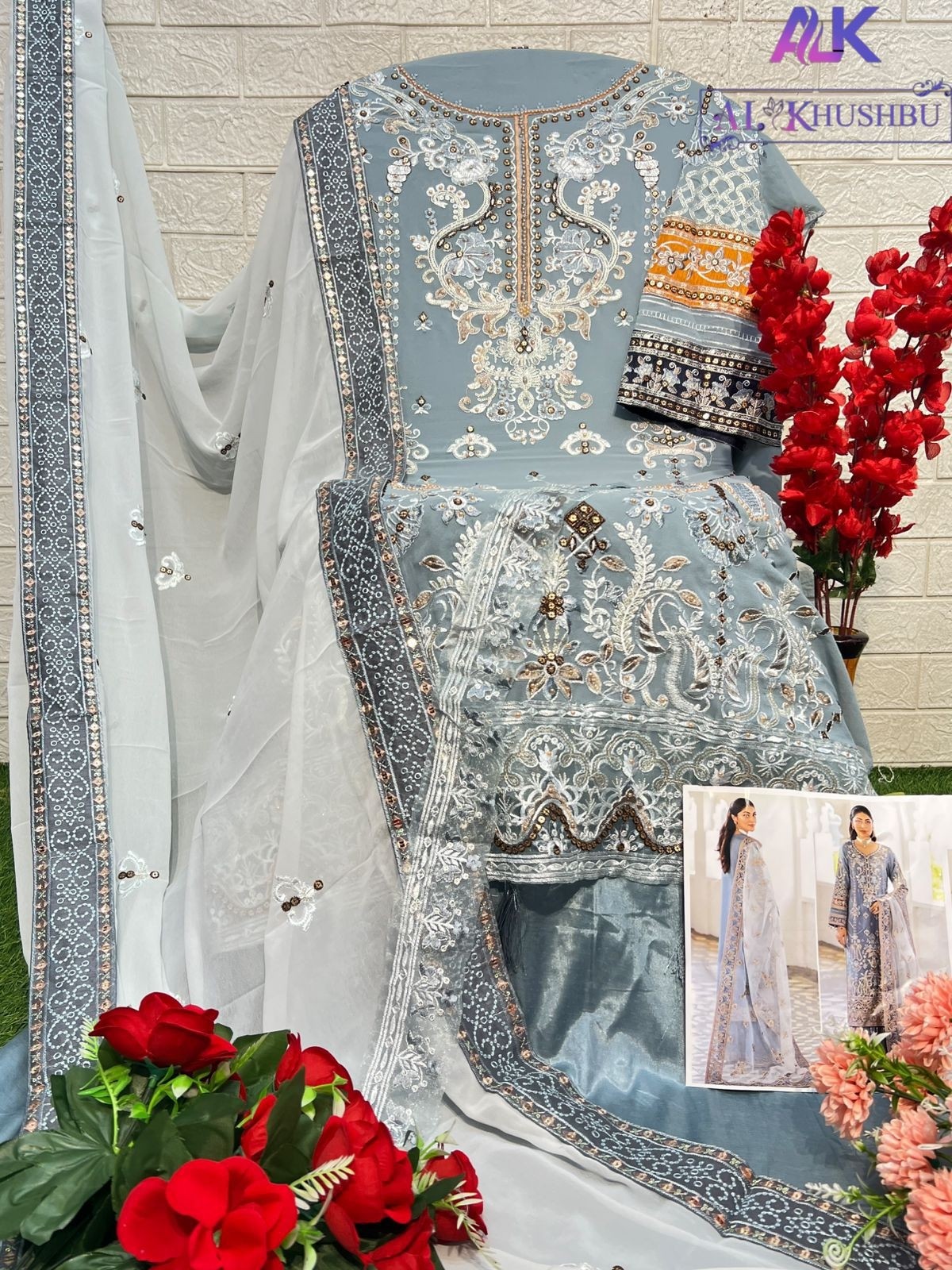 AL KHUSHBU ALK 6006 AGHA NOOR VOL 2 PAKISTANI SUITS MANUFACTURER