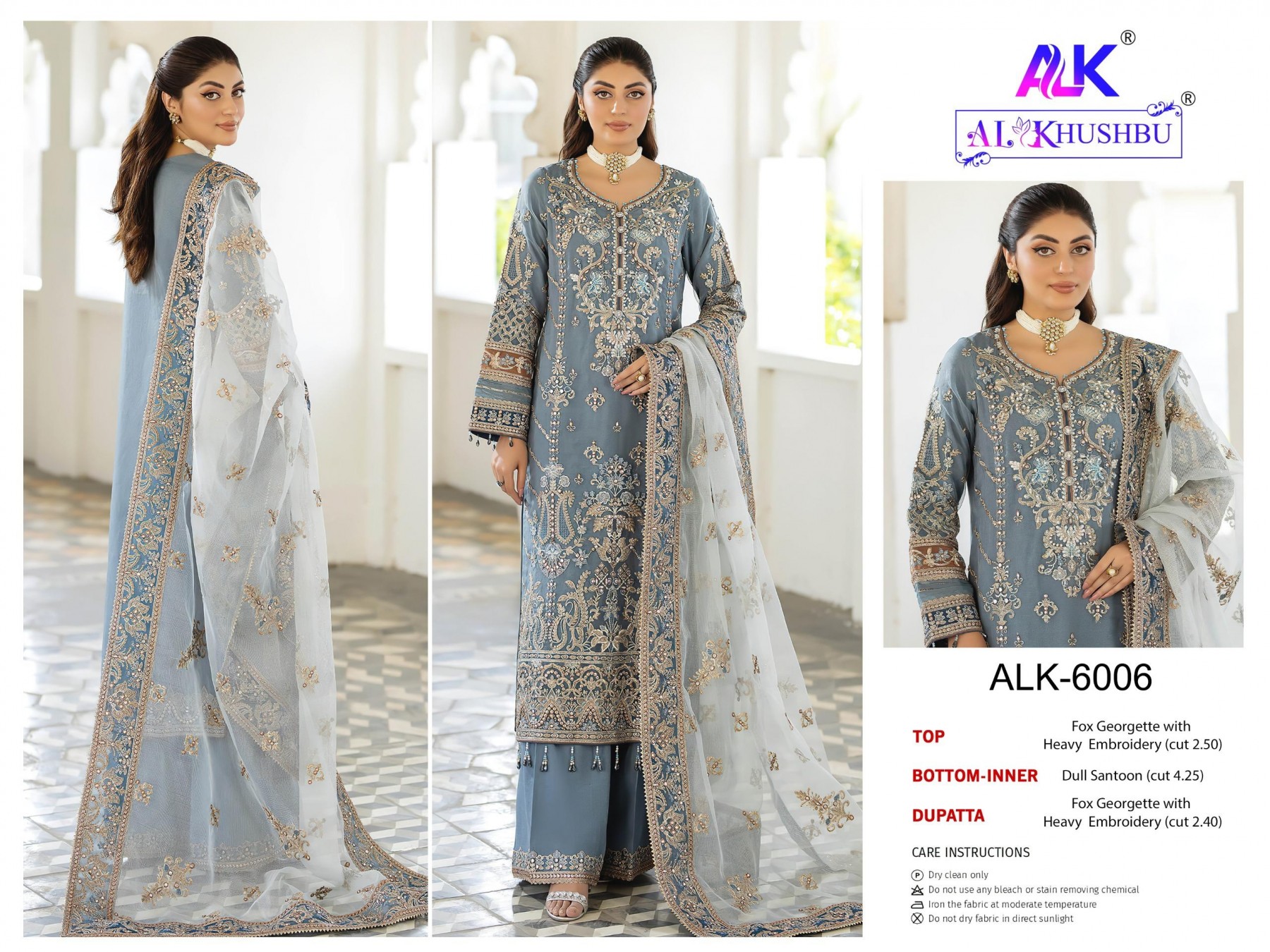 AL KHUSHBU ALK 6006 AGHA NOOR VOL 2 PAKISTANI SUITS MANUFACTURER