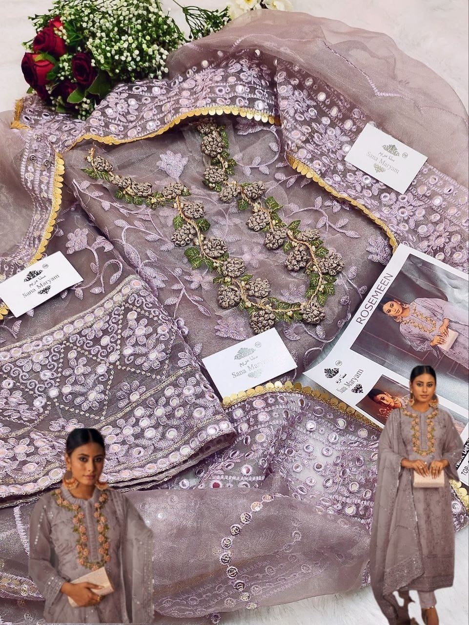SANA MARYAM ROSEMEEN SM 132 PAKISTANI SALWAR SUITS