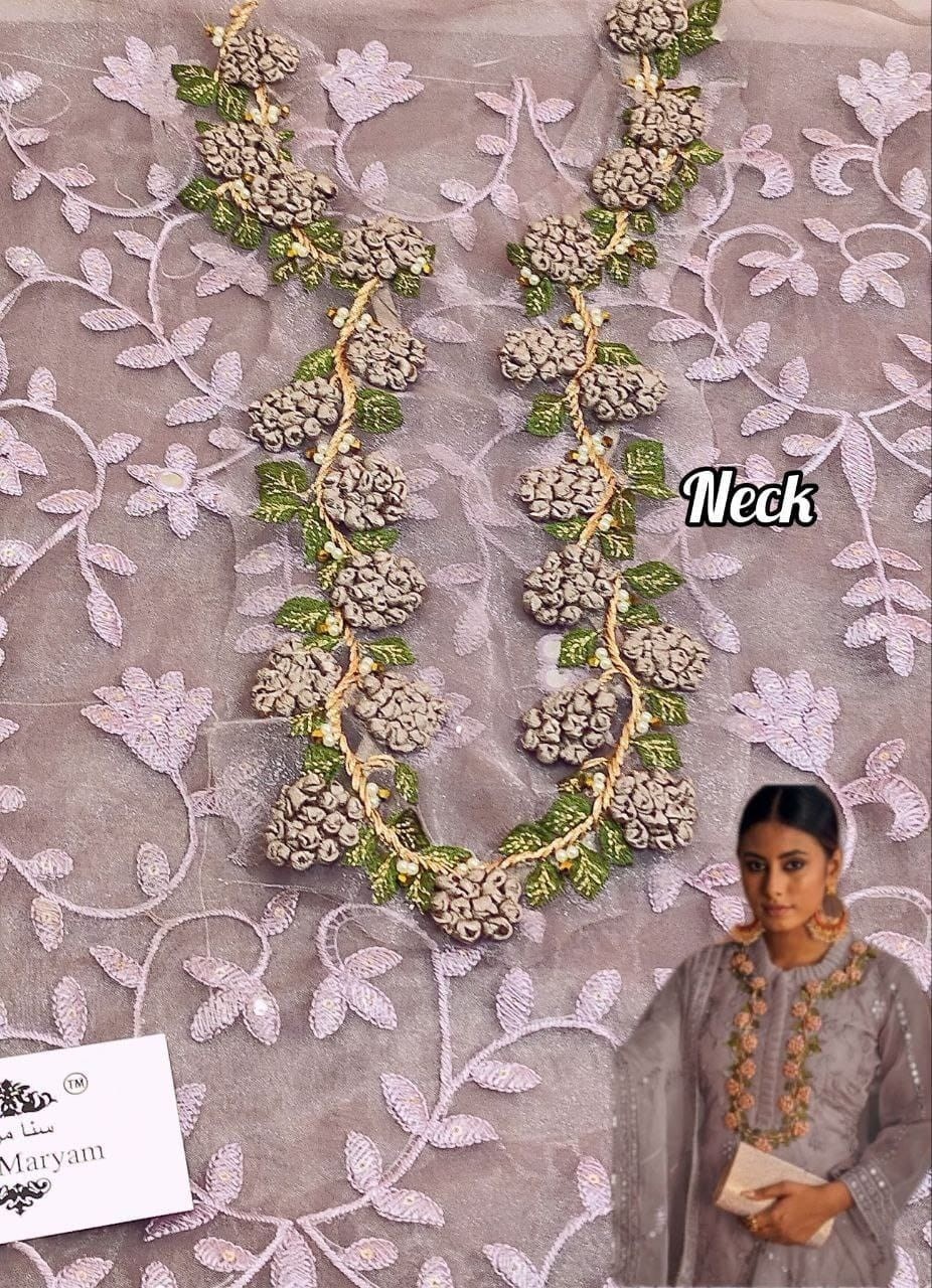 SANA MARYAM ROSEMEEN SM 132 PAKISTANI SALWAR SUITS