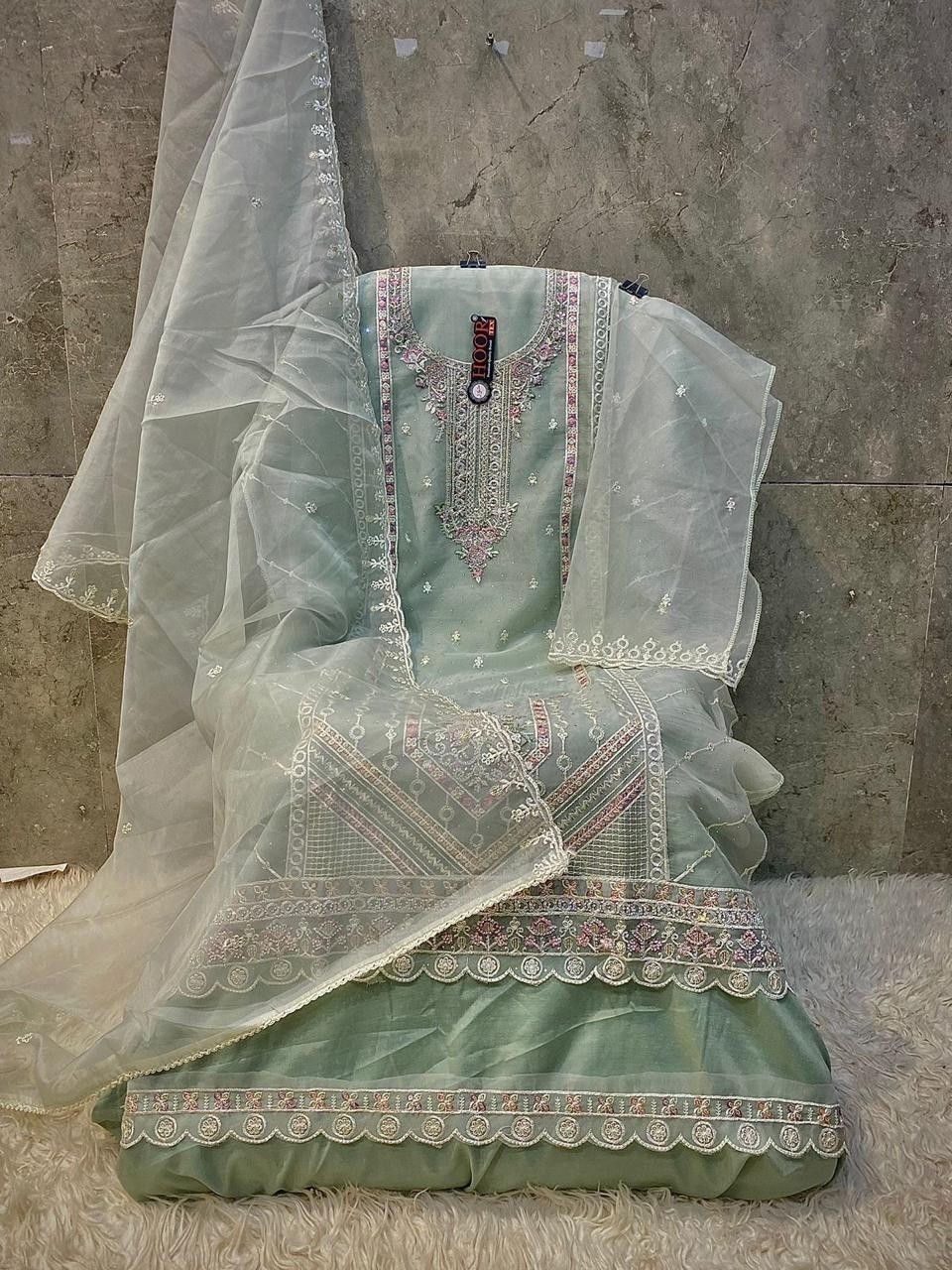HOOR TEX OR 59 CD PAKISTANI SALWAR SUITS BUY DEALER