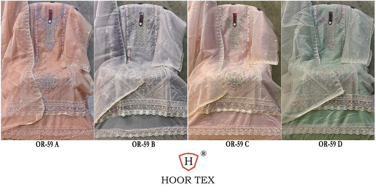 HOOR TEX OR 59 CD PAKISTANI SALWAR SUITS BUY DEALER