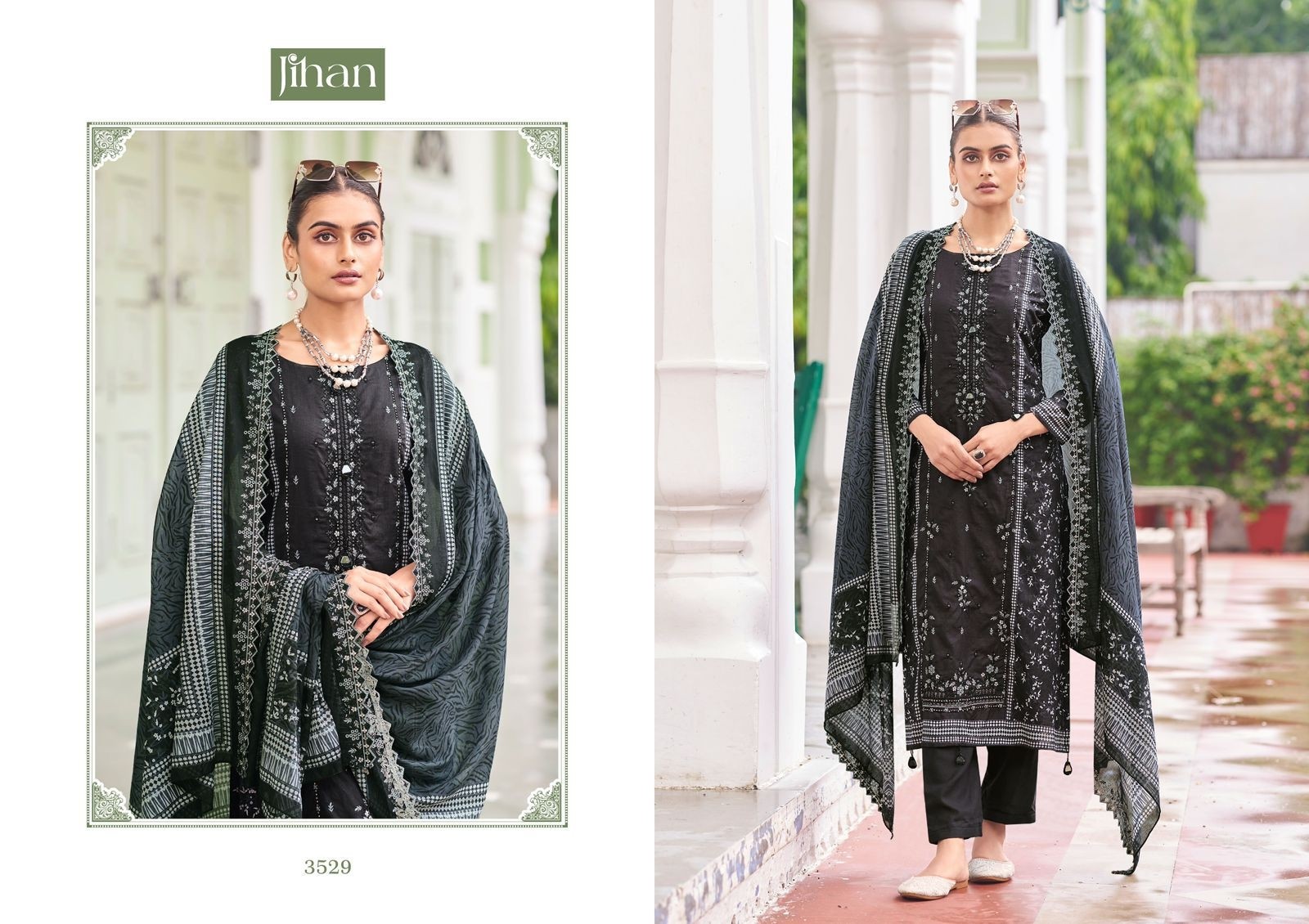 JIHAN 3529 BIN SAEED VOL 15 PAKISTANI SUITS LAWN PRINTED