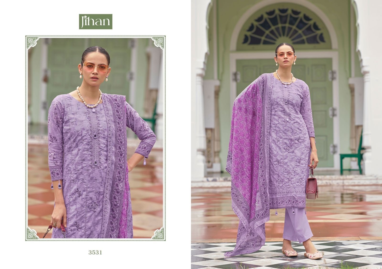 JIHAN 3531 BIN SAEED VOL 15 PAKISTANI SUITS LAWN PRINTED BUY INDIA