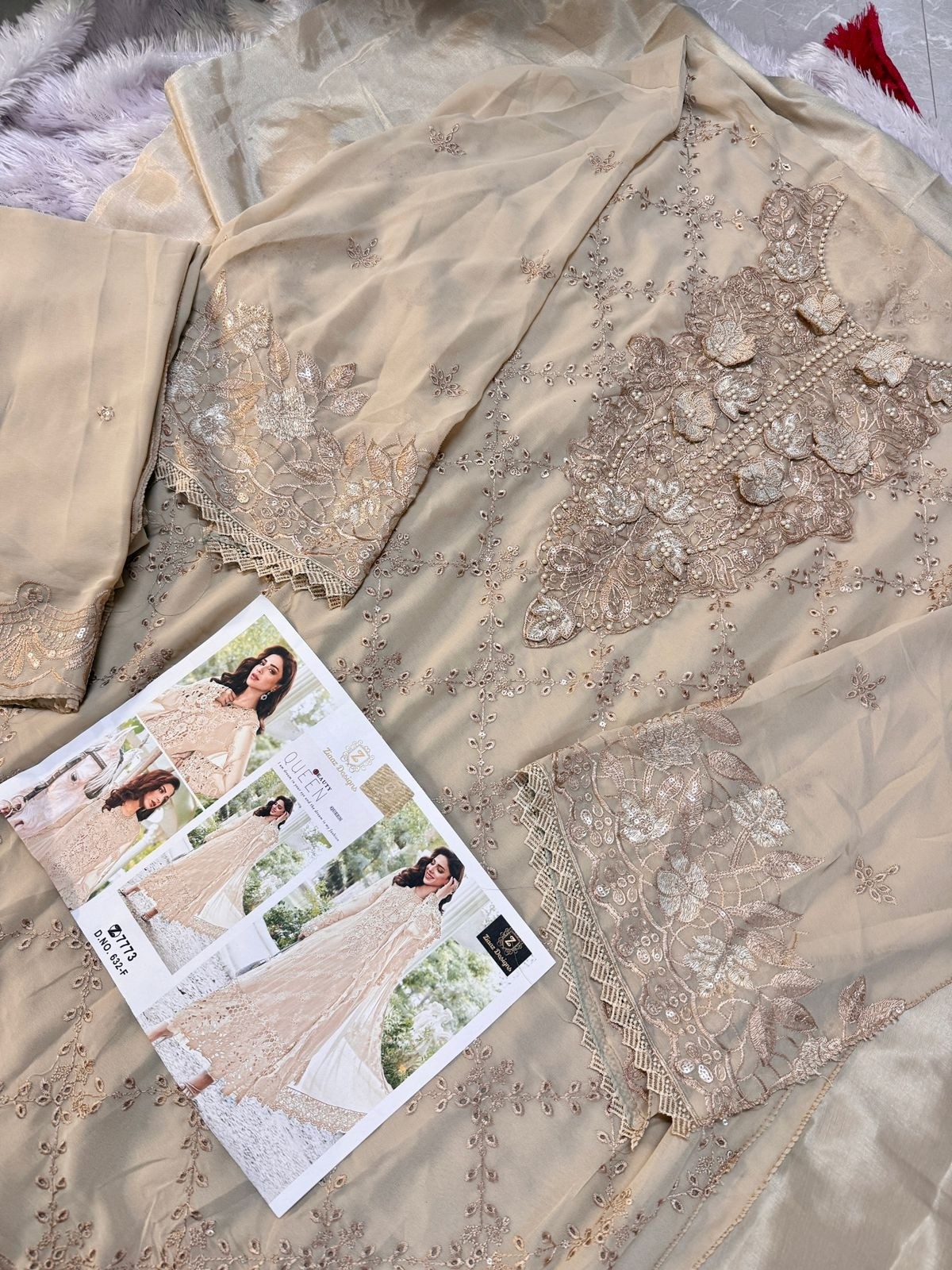 ZIAAZ DESIGNS 632 F BEAUTIFUL DESIGN PAKISTANI SALWAR SUITS