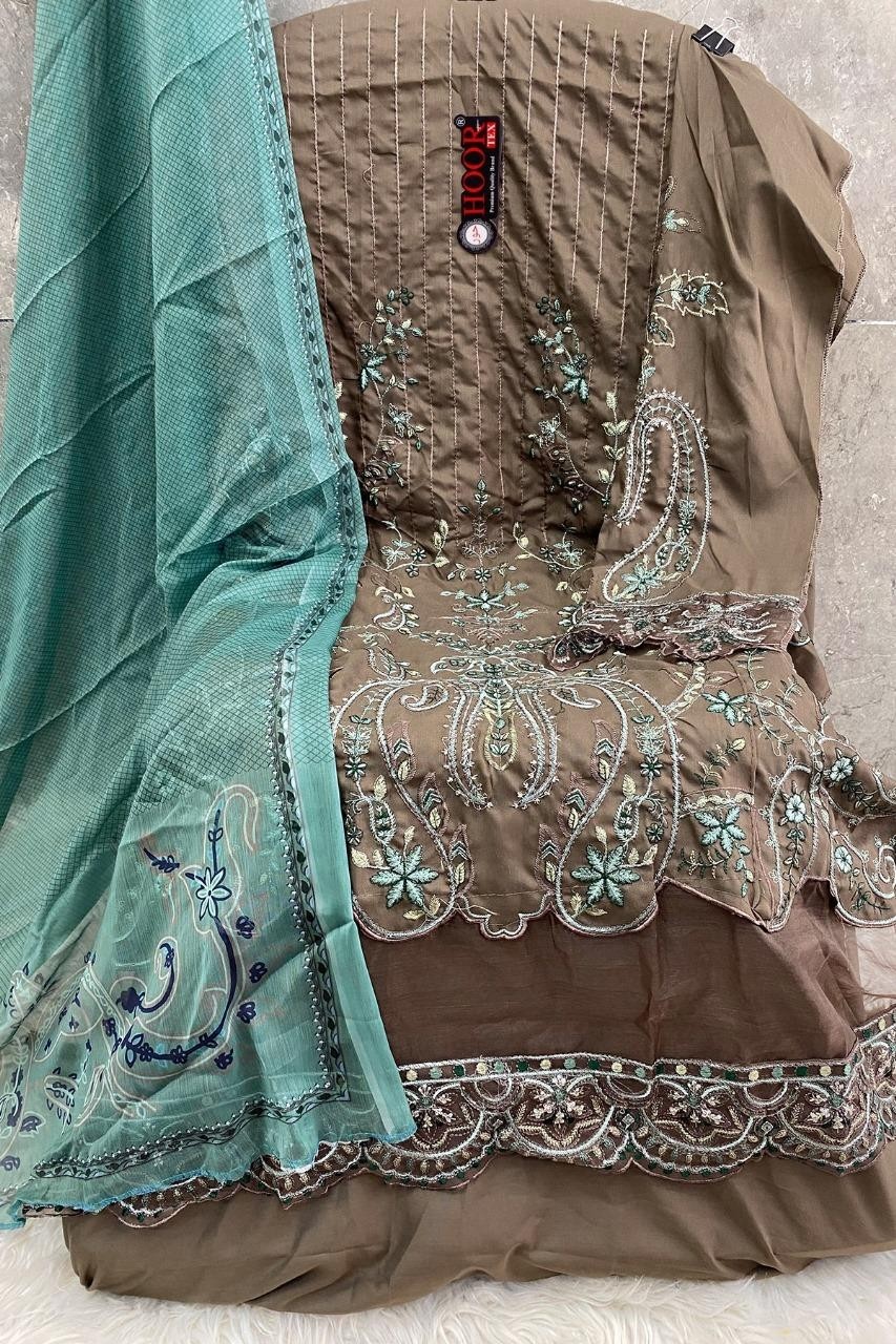 HOOR TEX H 287 A B C D PAKISTANI SALWAR SUITS SINGLE PIECE