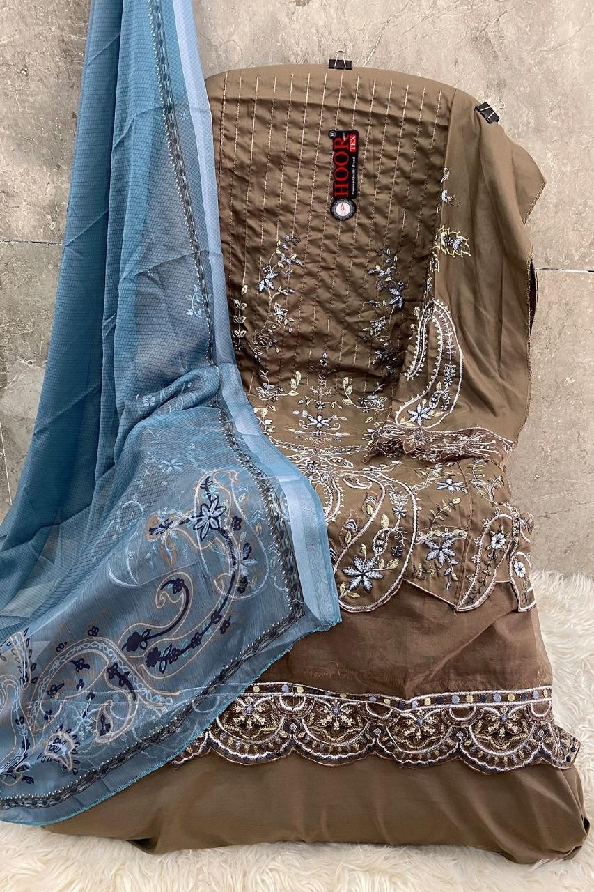 HOOR TEX H 287 A B C D PAKISTANI SALWAR SUITS SINGLE PIECE