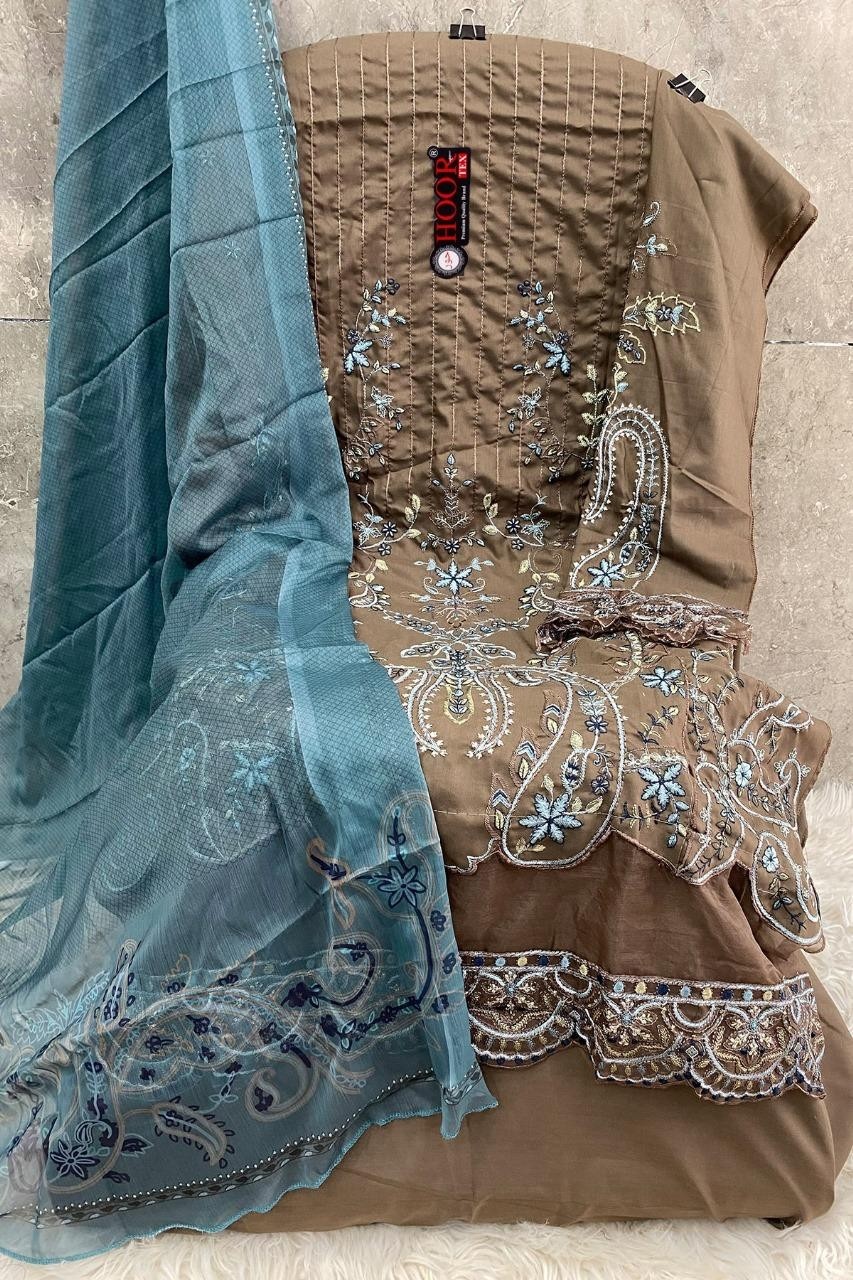 HOOR TEX H 287 A B C D PAKISTANI SALWAR SUITS SINGLE PIECE