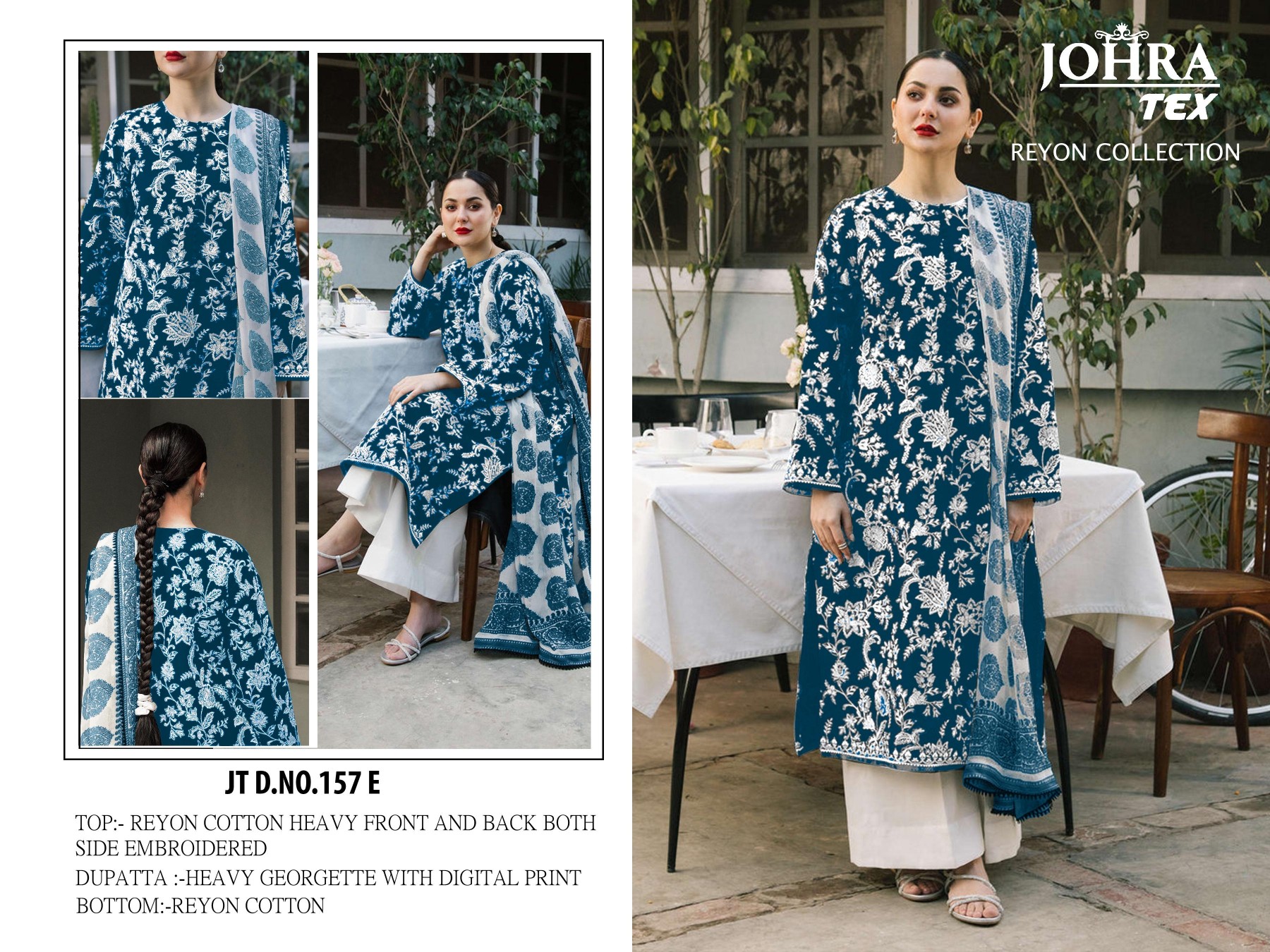 JOHRA TEX JT 157 E PAKISTANI SALWAR SUIT WHOLESALE