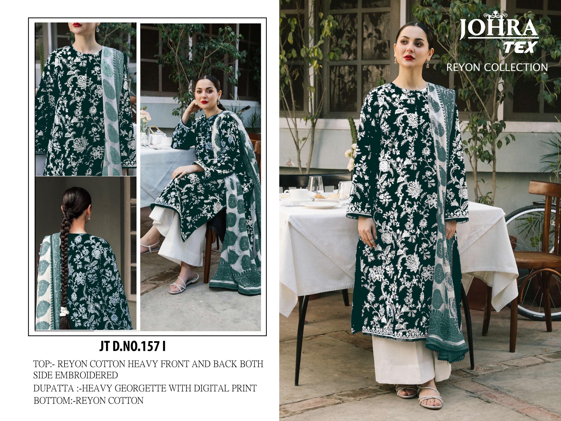JOHRA TEX JT 157 I REYON COLLECTION VOL 2 ONLINE PAKISTANI SALWAR SUITS BUY INDIA